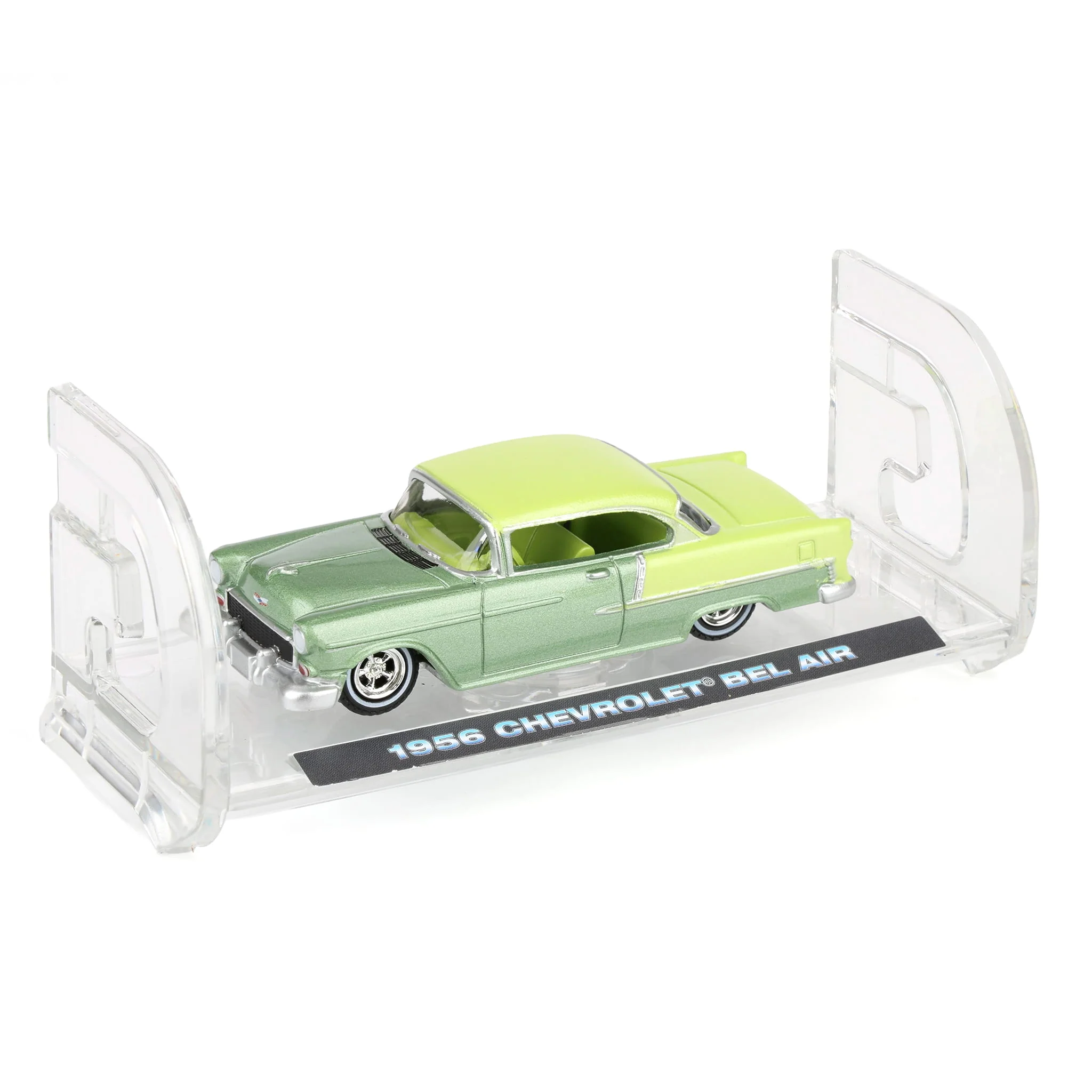 1/64 1956 Chevrolet Bel Air Lowrider, Crocus Yellow & Laurel Green Two-Tone, California Lowriders Series 7 - Image 5
