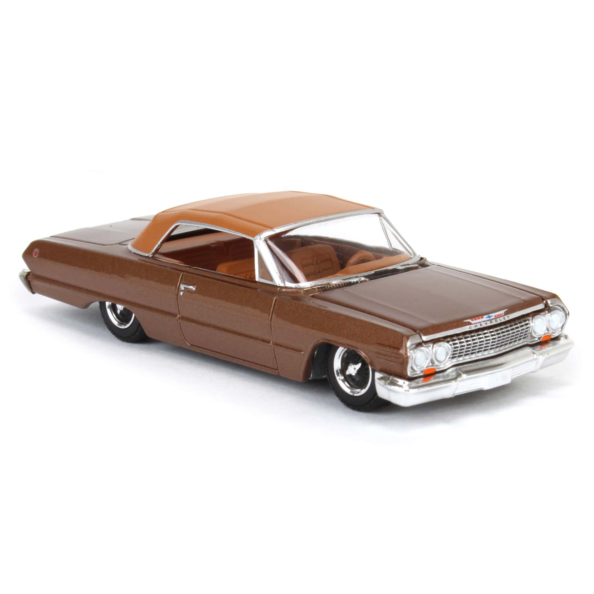 1/64 1963 Chevrolet Impala SS Convertible, Bronze Metallic, California Lowriders Series 6 - Image 2