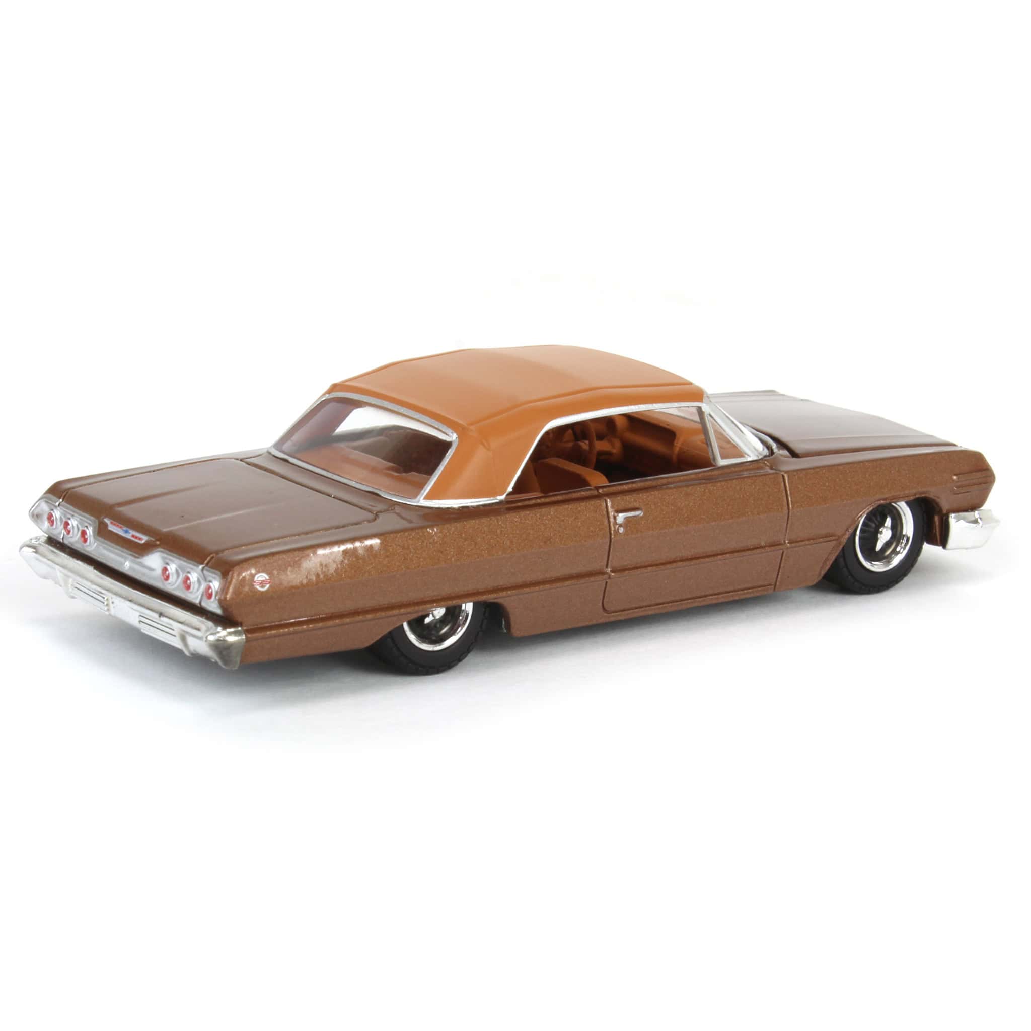 1/64 1963 Chevrolet Impala SS Convertible, Bronze Metallic, California Lowriders Series 6 - Image 3