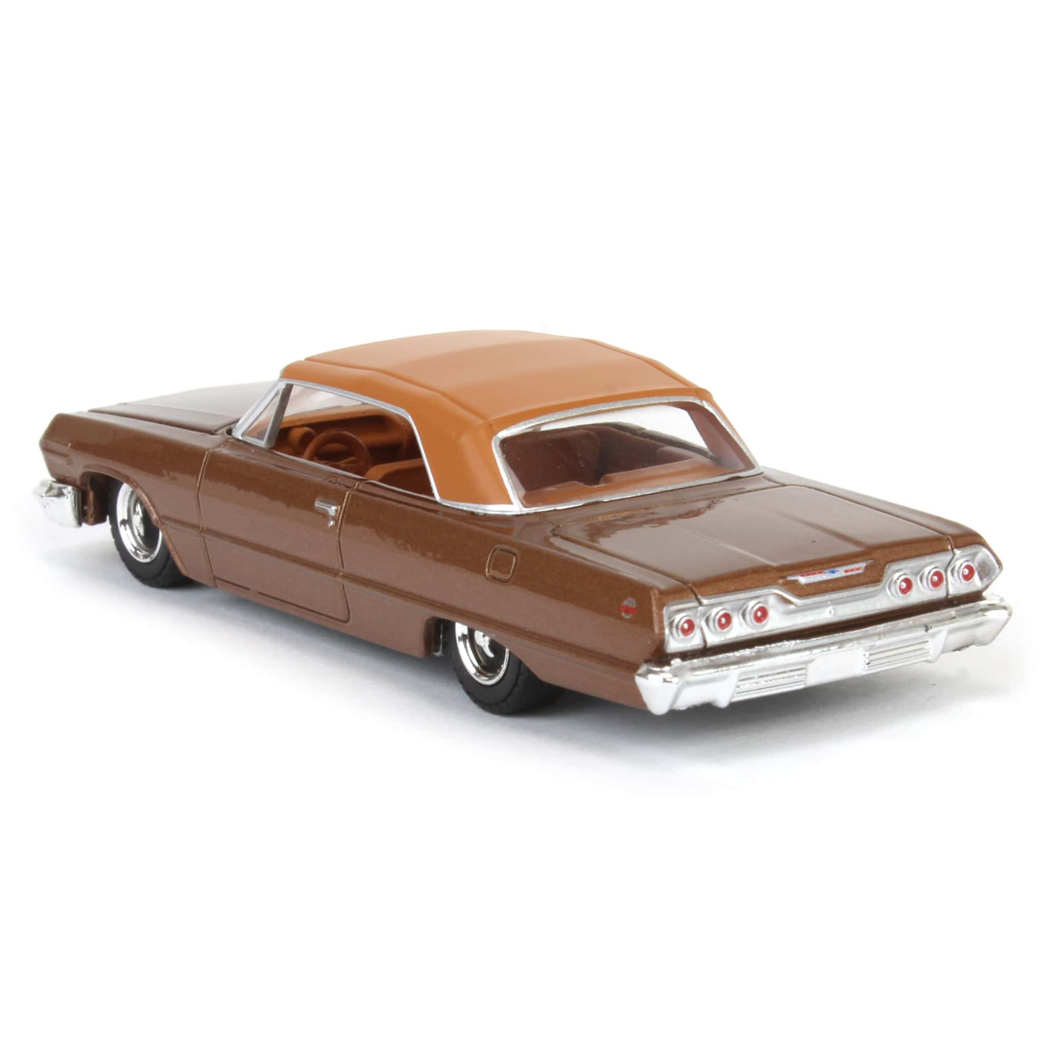 1/64 1963 Chevrolet Impala SS Convertible, Bronze Metallic, California Lowriders Series 6 - Image 4