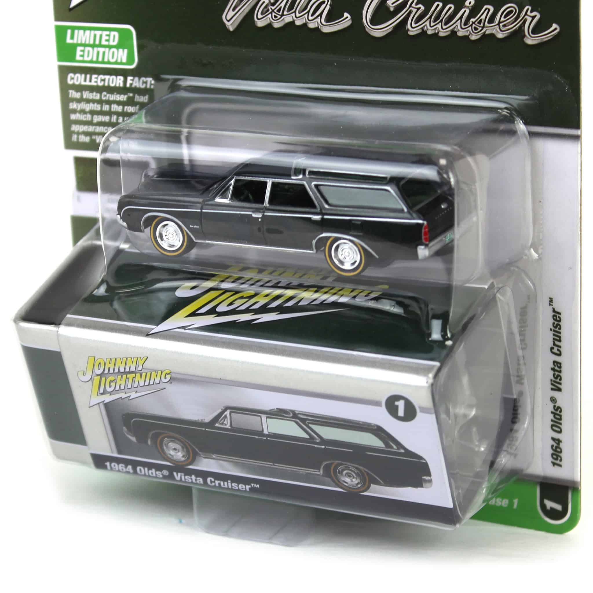 1/64 1964 Oldsmobile Vista Cruiser, Jade Mist Poly, Johnny Lightning Collector Tin Series 16 - Image 5