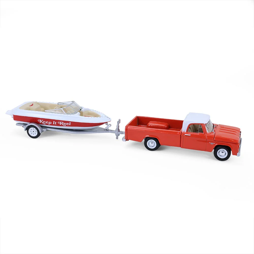1/64 1967 Dodge D-100 with Boat and Trailer, Hitch & Tow Series 33 - Image 2