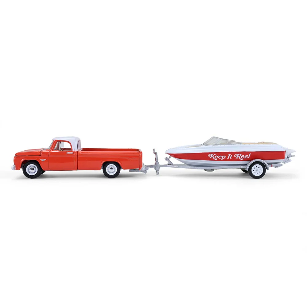 1/64 1967 Dodge D-100 with Boat and Trailer, Hitch & Tow Series 33 - Image 3
