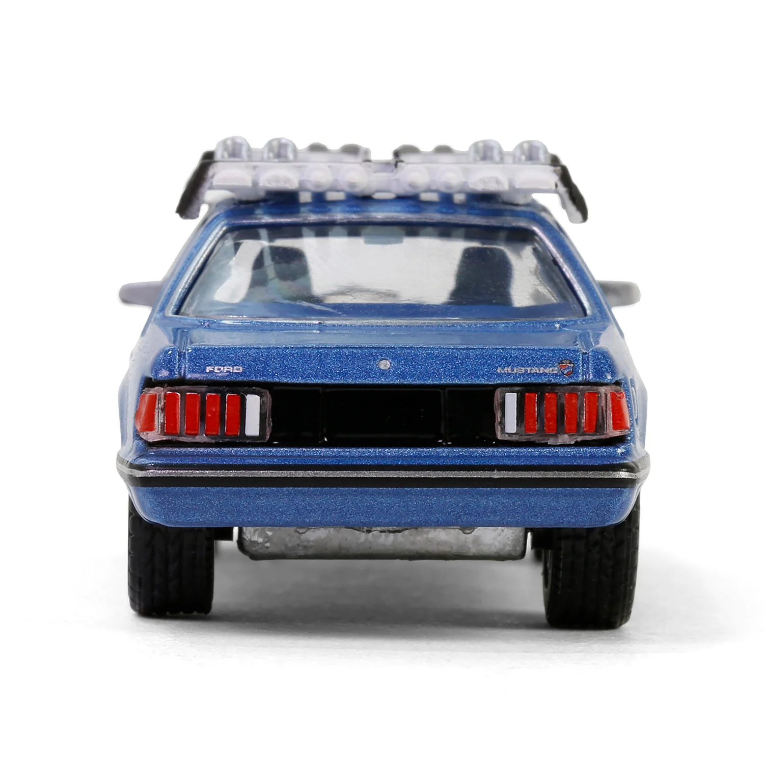 1/64 1981 Ford Mustang Ghia Coupe with Ski Roof Rack, Medium Blue Glow, Hobby Exclusive - Image 6