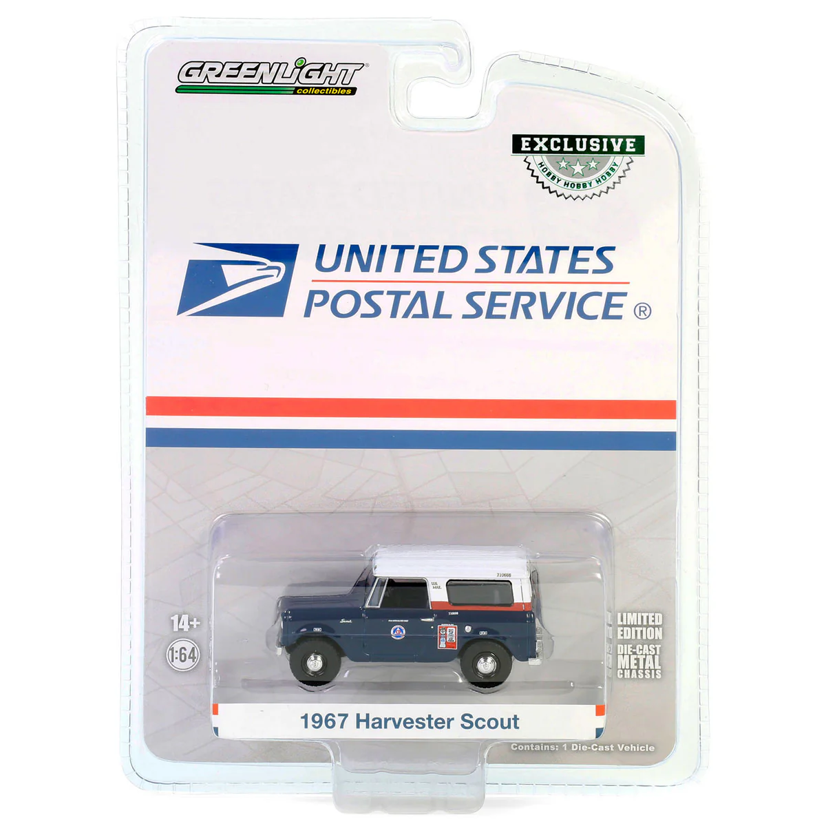 1/64 1967 International Harvester Scout, Right Hand Drive, USPS, Hobby Exclusive - Image 2