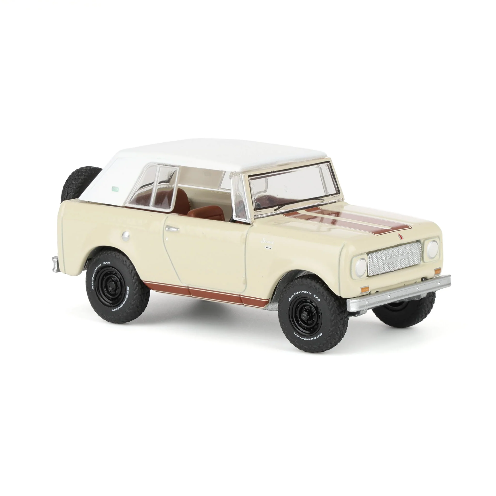 1/64 1967 International Scout 800 Sportop, Cream & Brown, All-Terrain Series 17 - Image 2