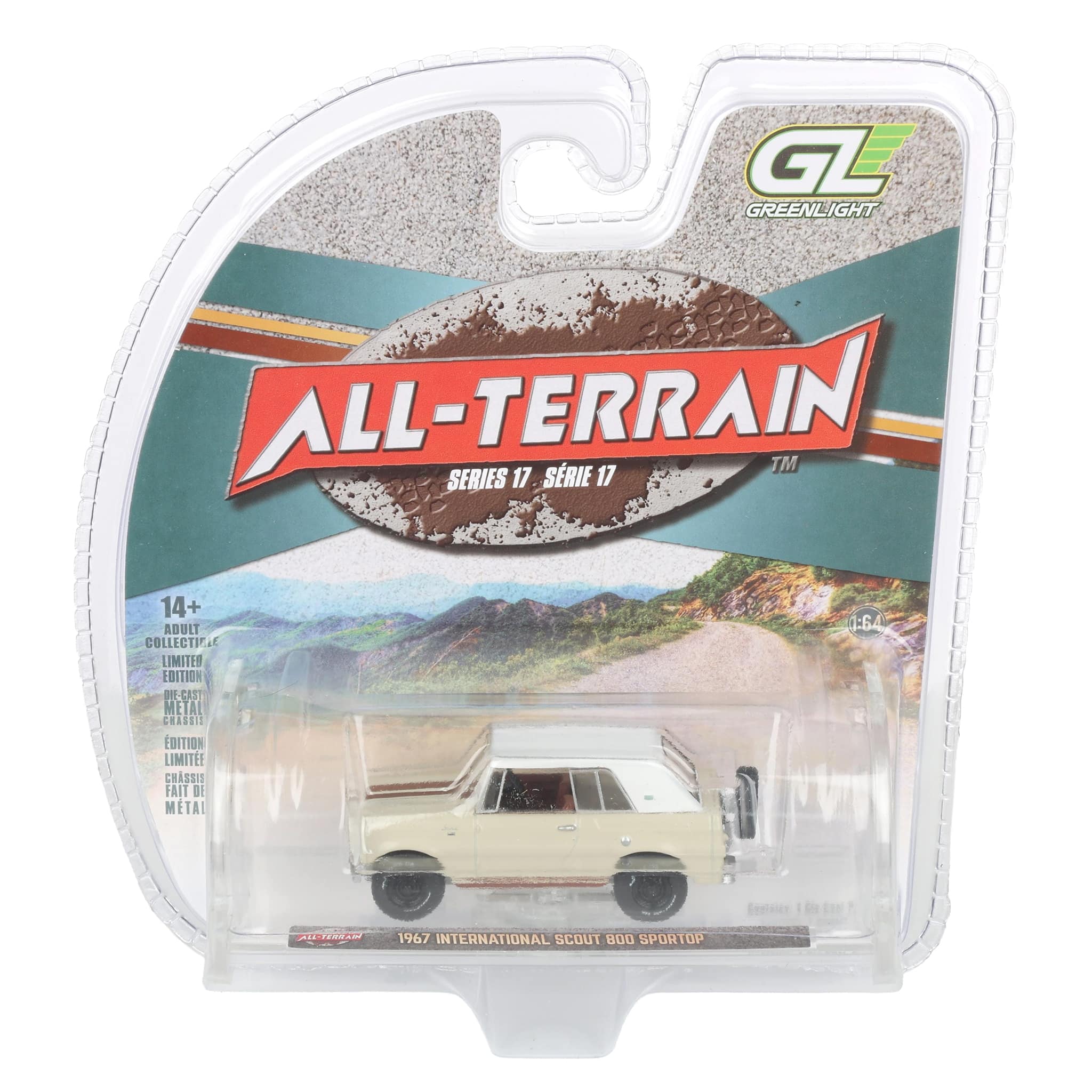 1/64 1967 International Scout 800 Sportop, Cream & Brown, All-Terrain Series 17 - Image 6
