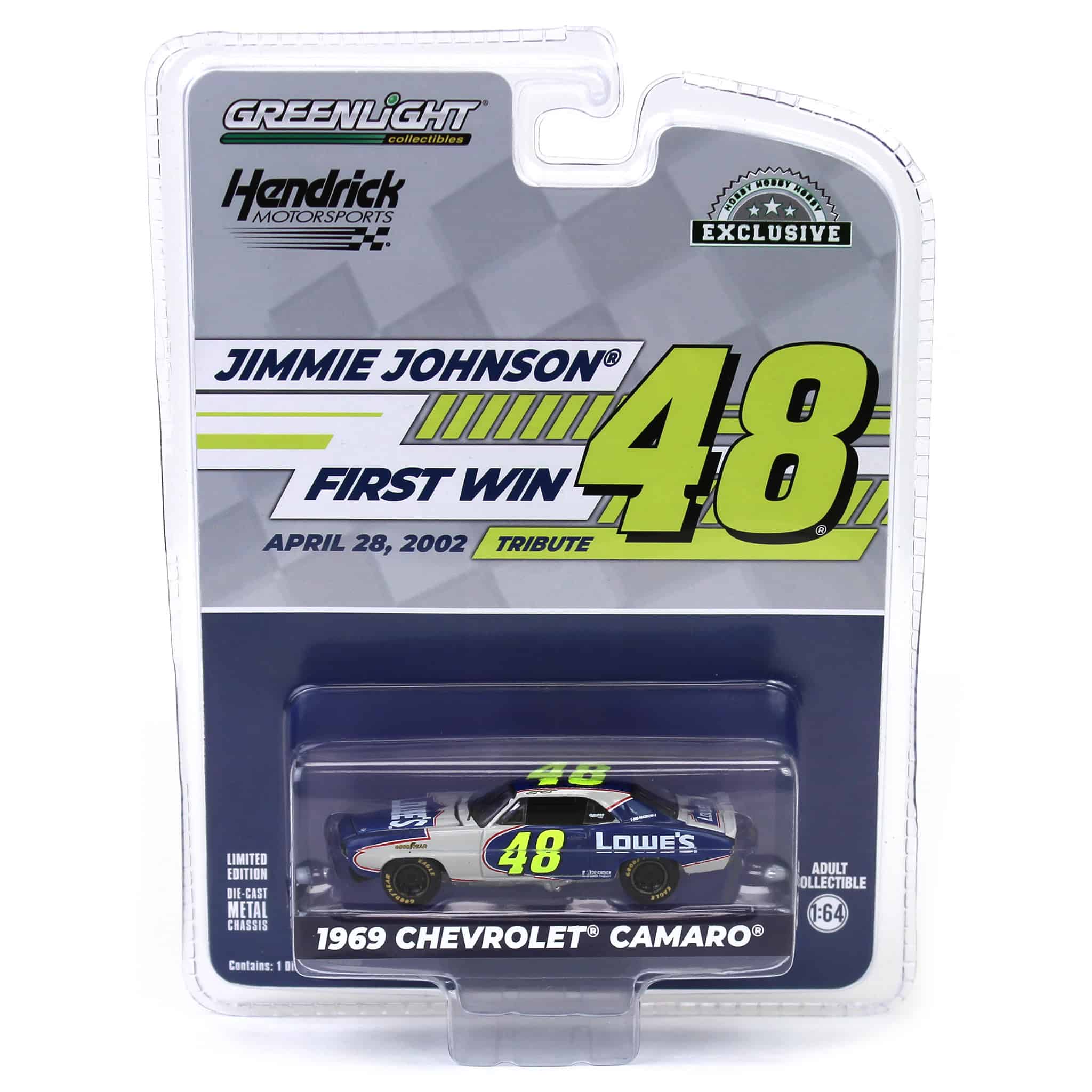 1/64 1969 Chevrolet Camaro, Jimmie Johnson First Win Tribute, Hobby Exclusive - Image 6