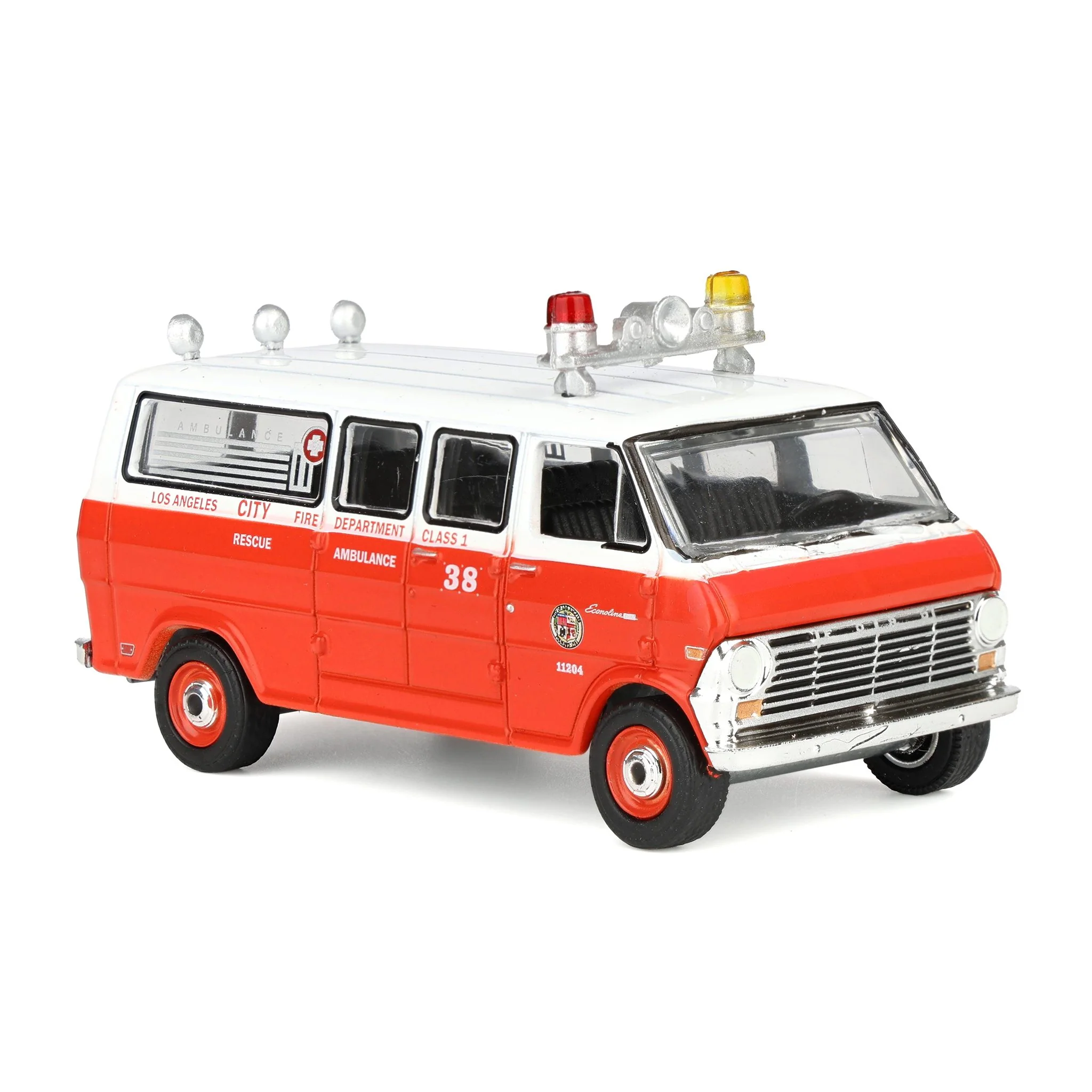 1/64 1969 Ford Econoline Ambulance, Los Angeles Fire Department, Fire & Rescue Series 5 - Image 2