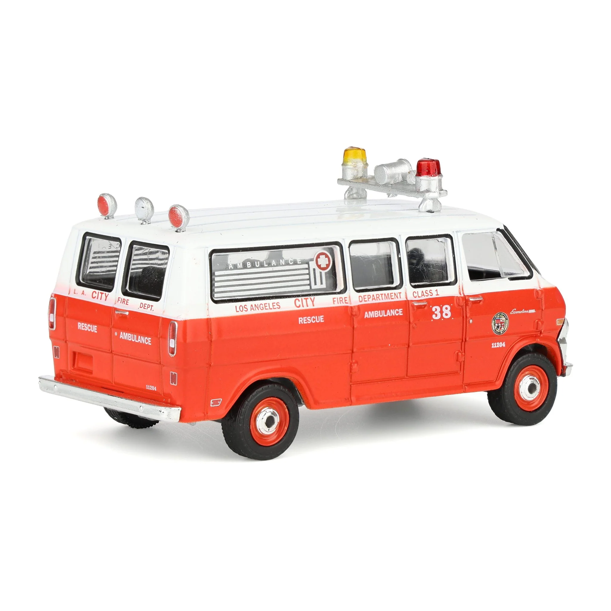 1/64 1969 Ford Econoline Ambulance, Los Angeles Fire Department, Fire & Rescue Series 5 - Image 3