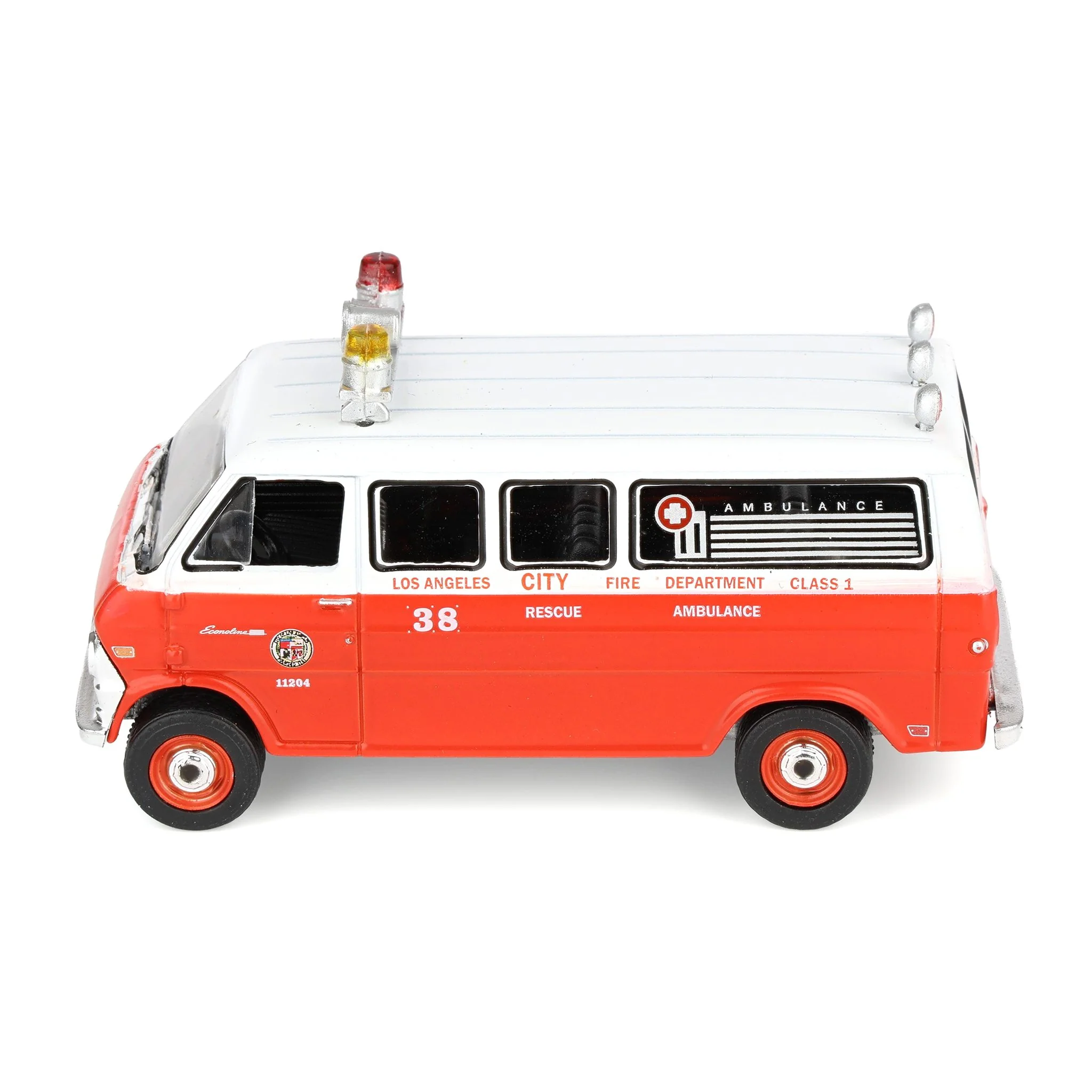 1/64 1969 Ford Econoline Ambulance, Los Angeles Fire Department, Fire & Rescue Series 5 - Image 5
