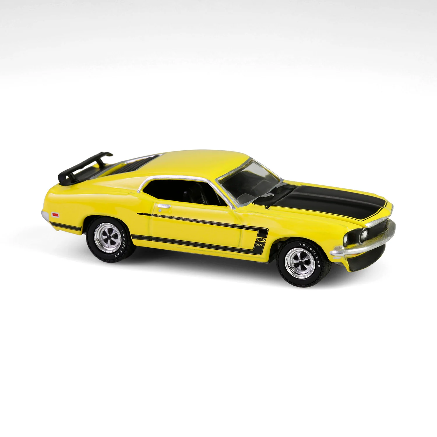 1/64 1969 Ford Mustang Boss 302, Scottsdale 2024, Bright Yellow, Barrett-Jackson Series 15 - Image 3