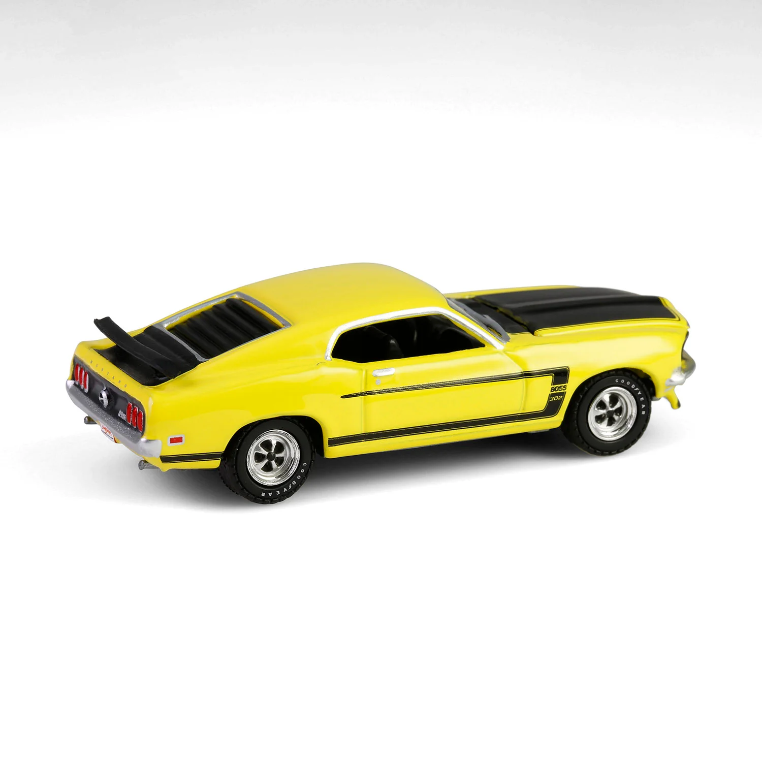 1/64 1969 Ford Mustang Boss 302, Scottsdale 2024, Bright Yellow, Barrett-Jackson Series 15 - Image 4