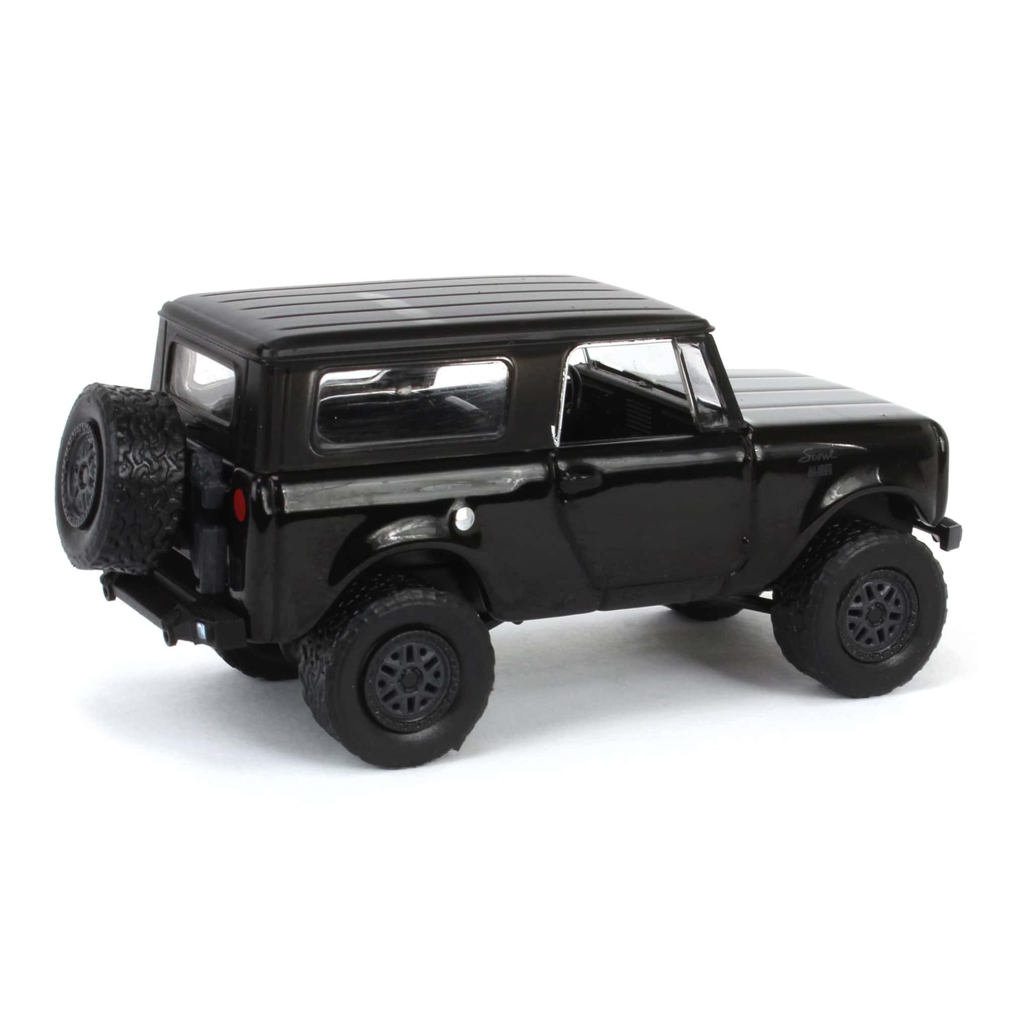 1/64 1969 Harvester Scout Lifted Truck, GreenLight Collectibles Black Bandit Series 29 - Image 3