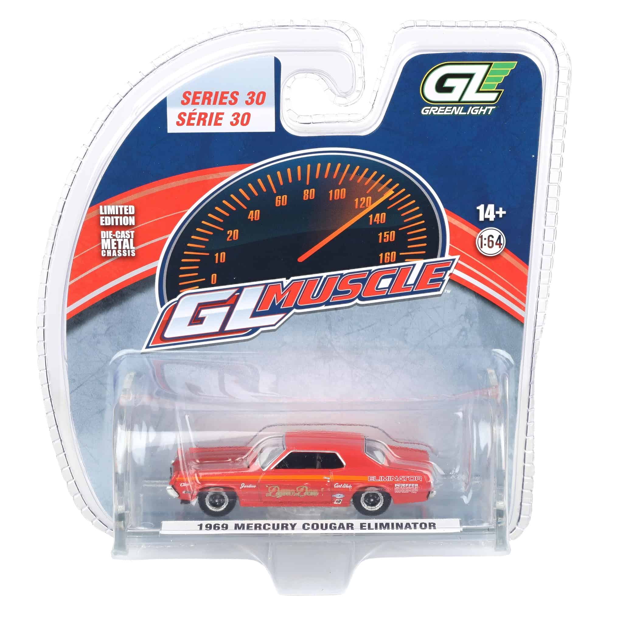 1/64 1969 Mercury Cougar Eliminator, Dyno Don, GreenLight Muscle Series 30 - Image 7