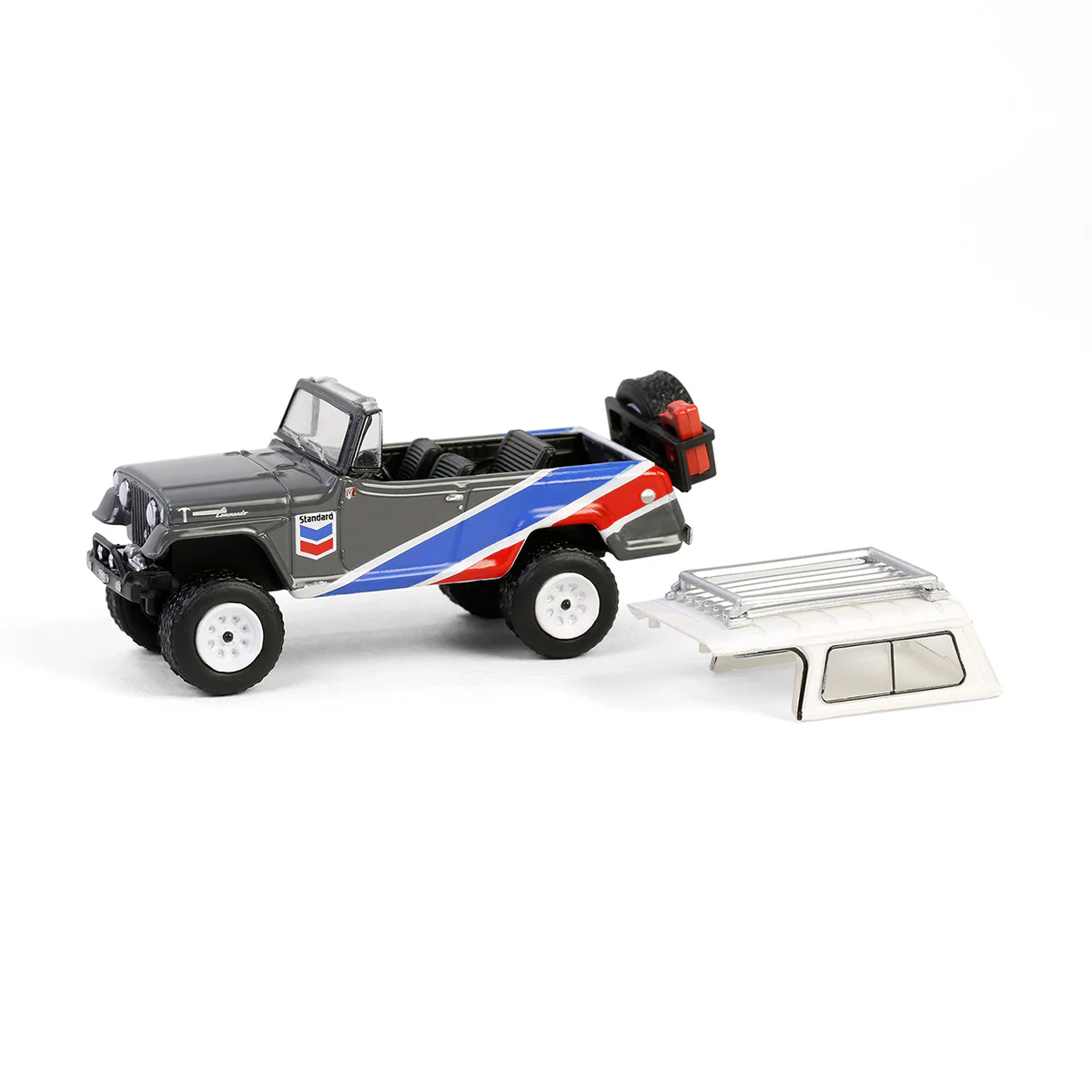 1/64 1970 Jeep Jeepster Commando with Off-Road Parts, Chevron Special Edition Series 1 - Image 2