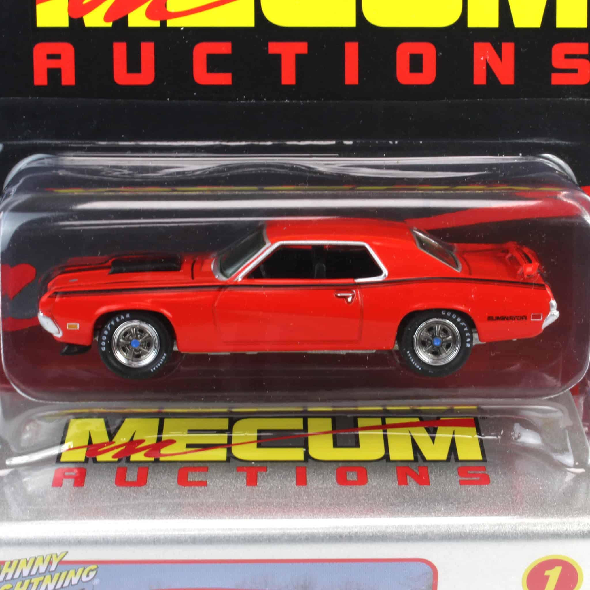 1/64 1970 Mercury Cougar Eliminator, Competition Orange, Mecum Auctions, Johnny Lightning Collector Tin Series 15 - Image 4