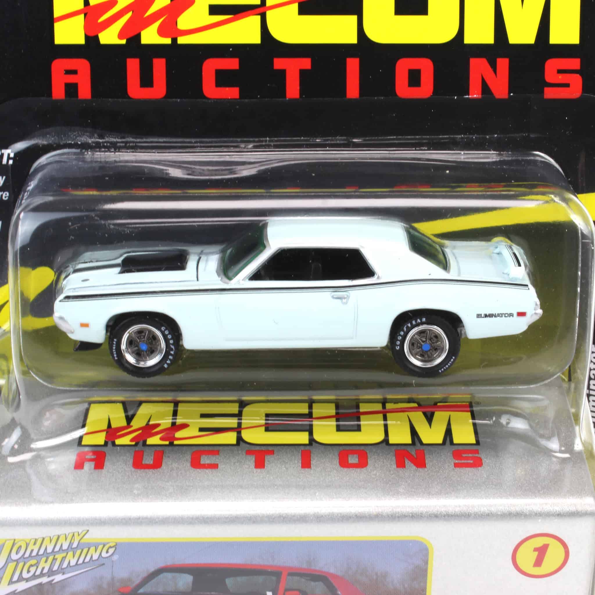 1/64 1970 Mercury Cougar Eliminator, Mecum Auctions, Johnny Lightning Collector Tin Series 15 - Image 4