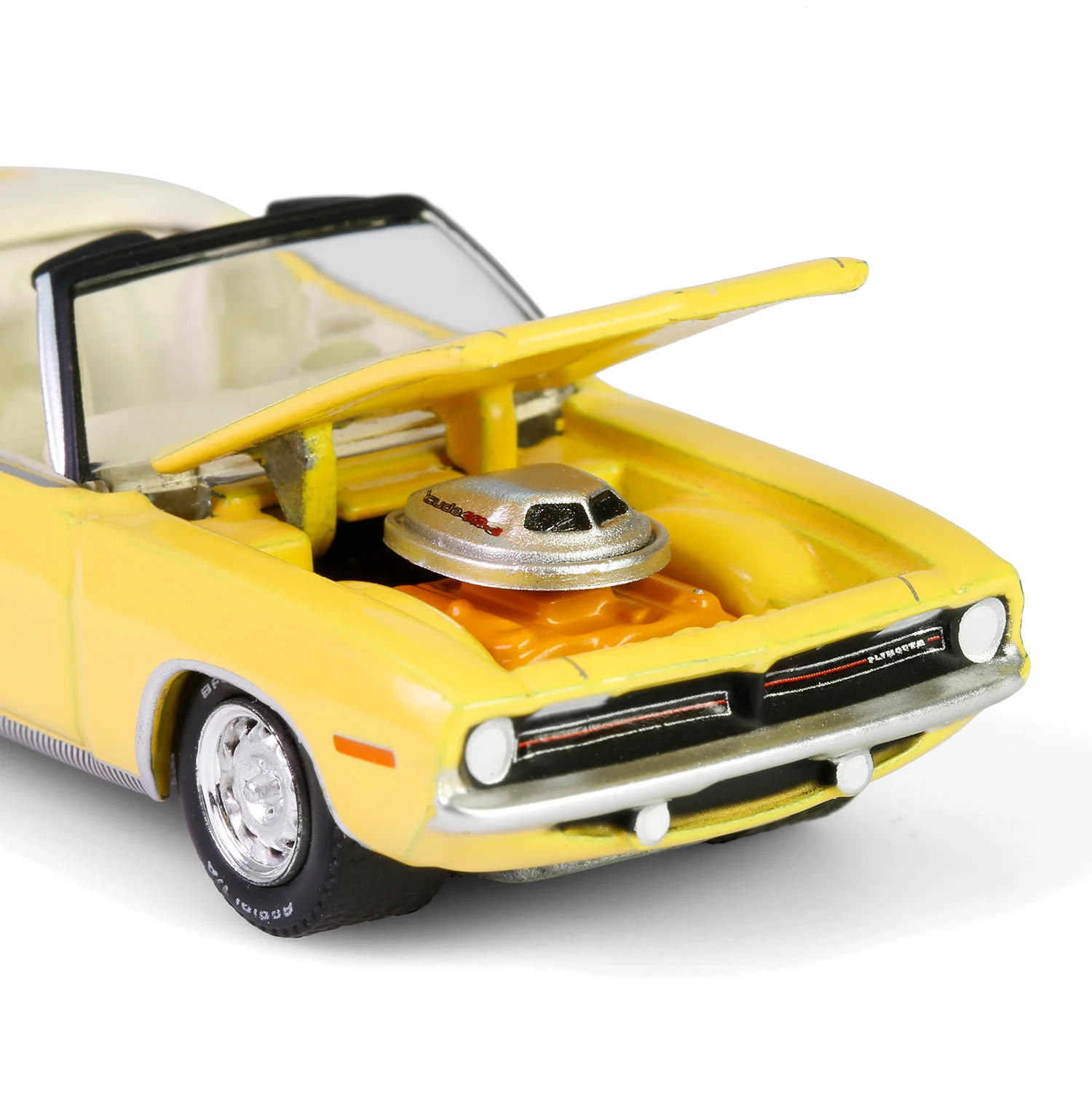 1/64 1970 Plymouth 'Cuda Convertible, Scottsdale 2024, Yellow, Barrett-Jackson Series 15 - Image 2