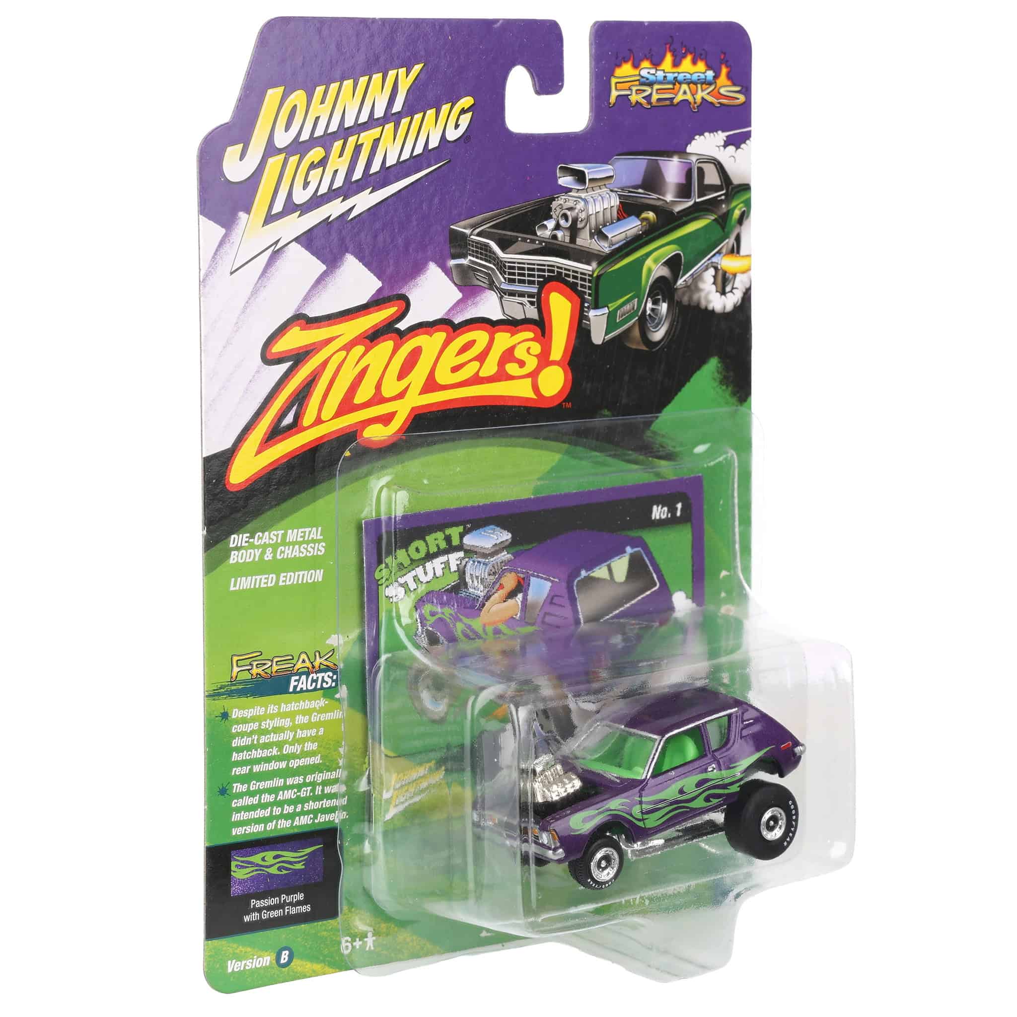 1/64 1971 AMC Gremlin, Metallic Passion Purple, Johnny Lightning Zingers - Image 2