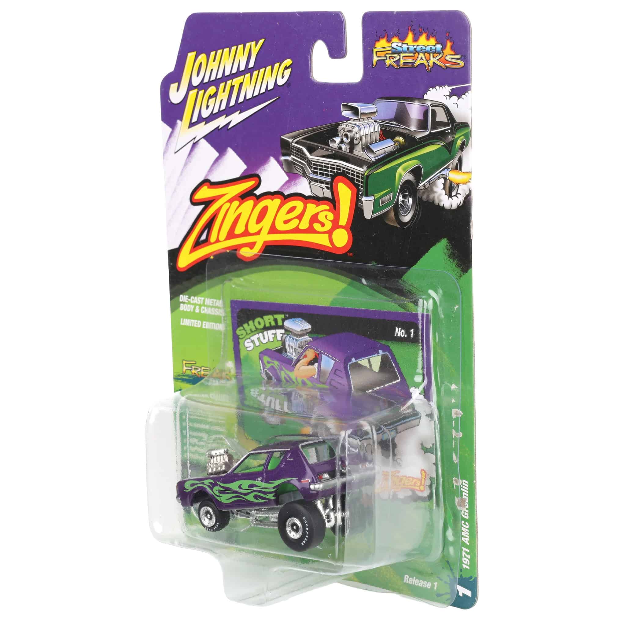 1/64 1971 AMC Gremlin, Metallic Passion Purple, Johnny Lightning Zingers - Image 3