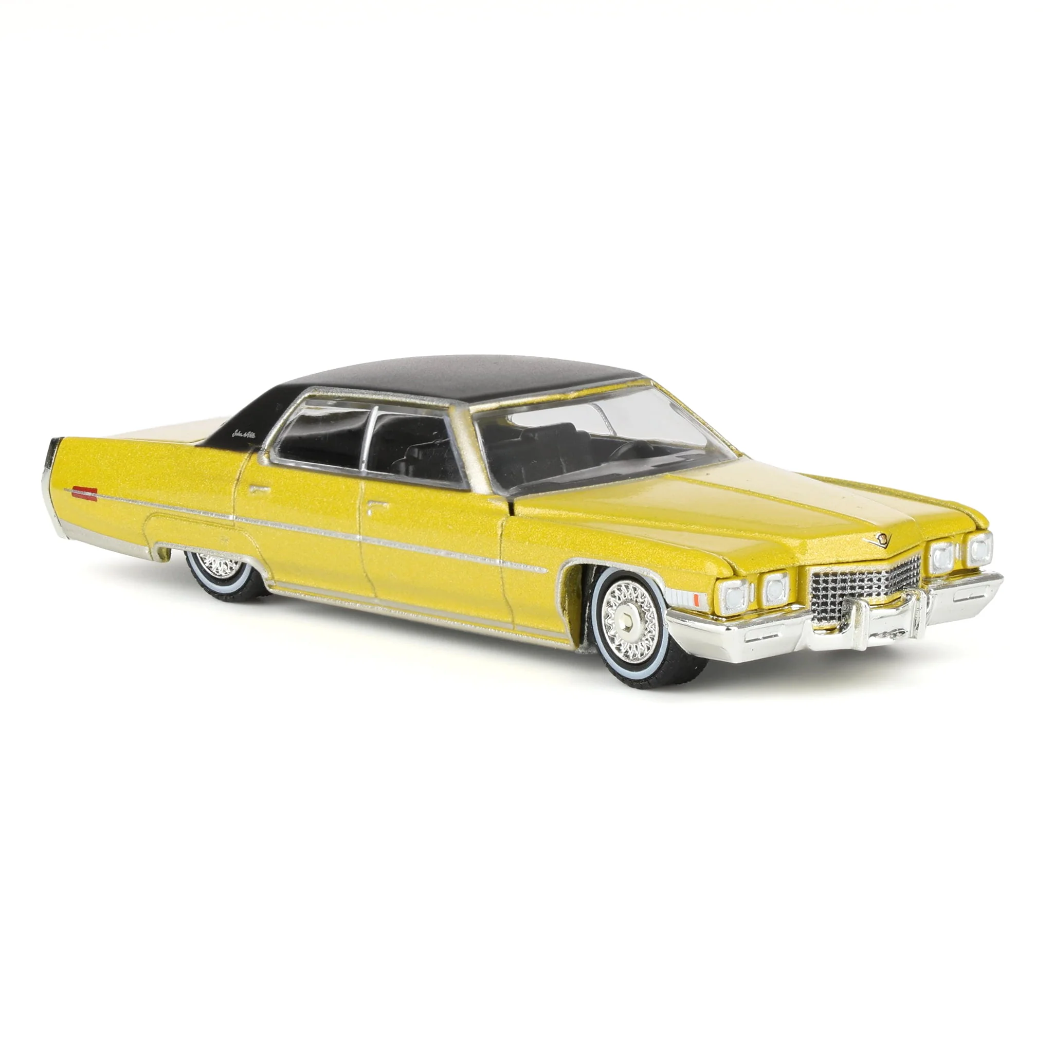 1/64 1971 Cadillac Sedan Deville Lowrider, Gold Metallic, California Lowriders Series 7 - Image 2