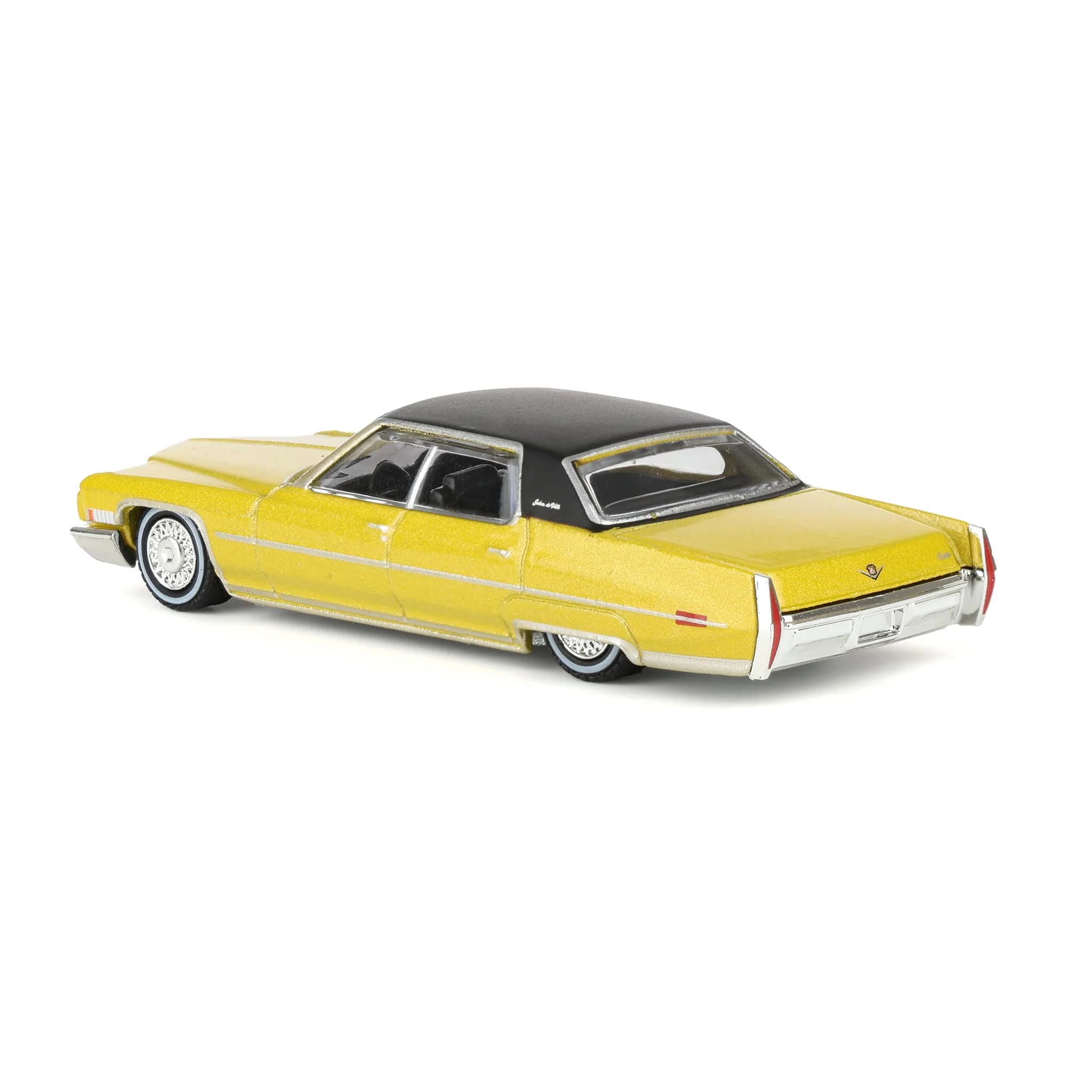 1/64 1971 Cadillac Sedan Deville Lowrider, Gold Metallic, California Lowriders Series 7 - Image 4