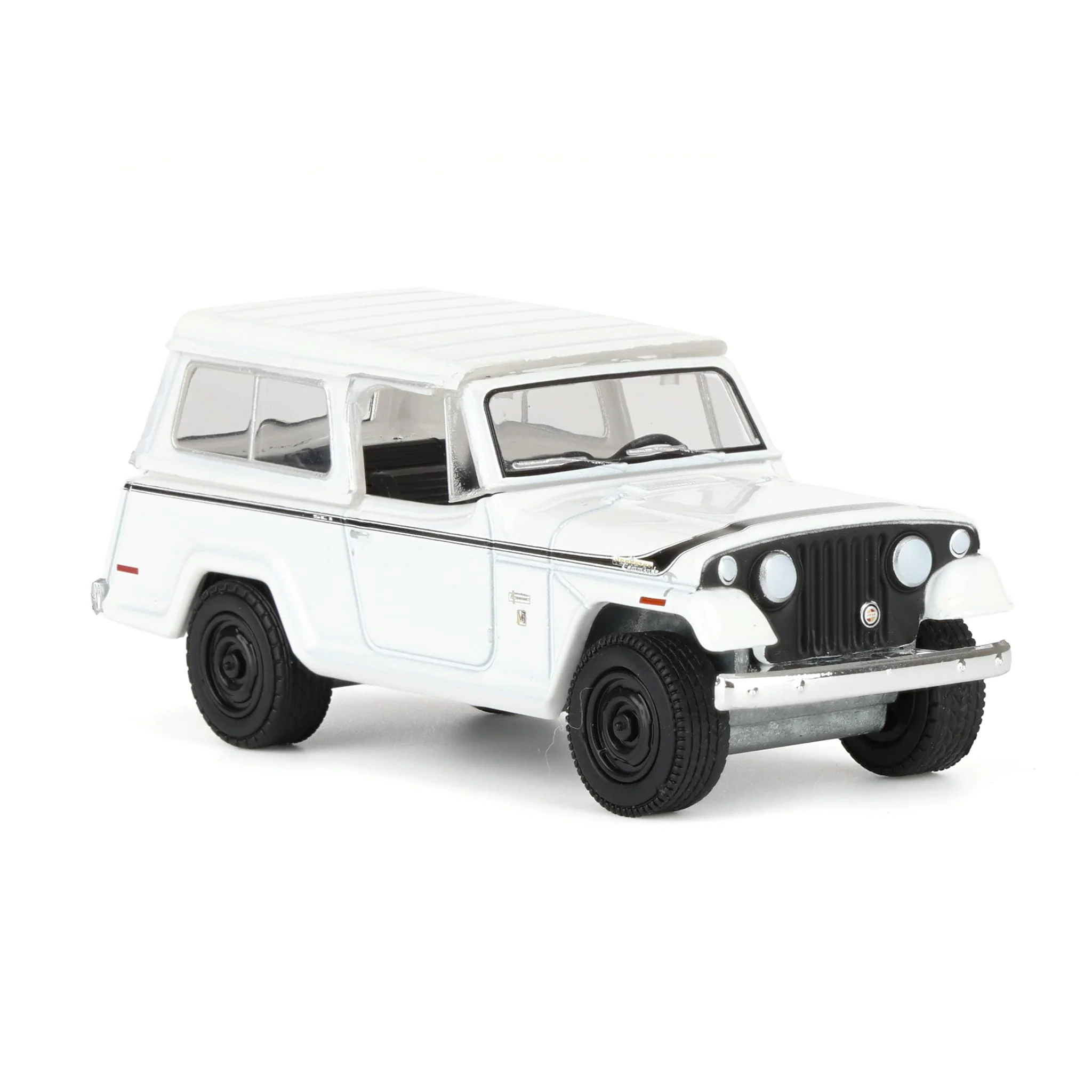 1/64 1971 Jeep Jeepster Commando, White, All-Terrain Series 17 - Image 2