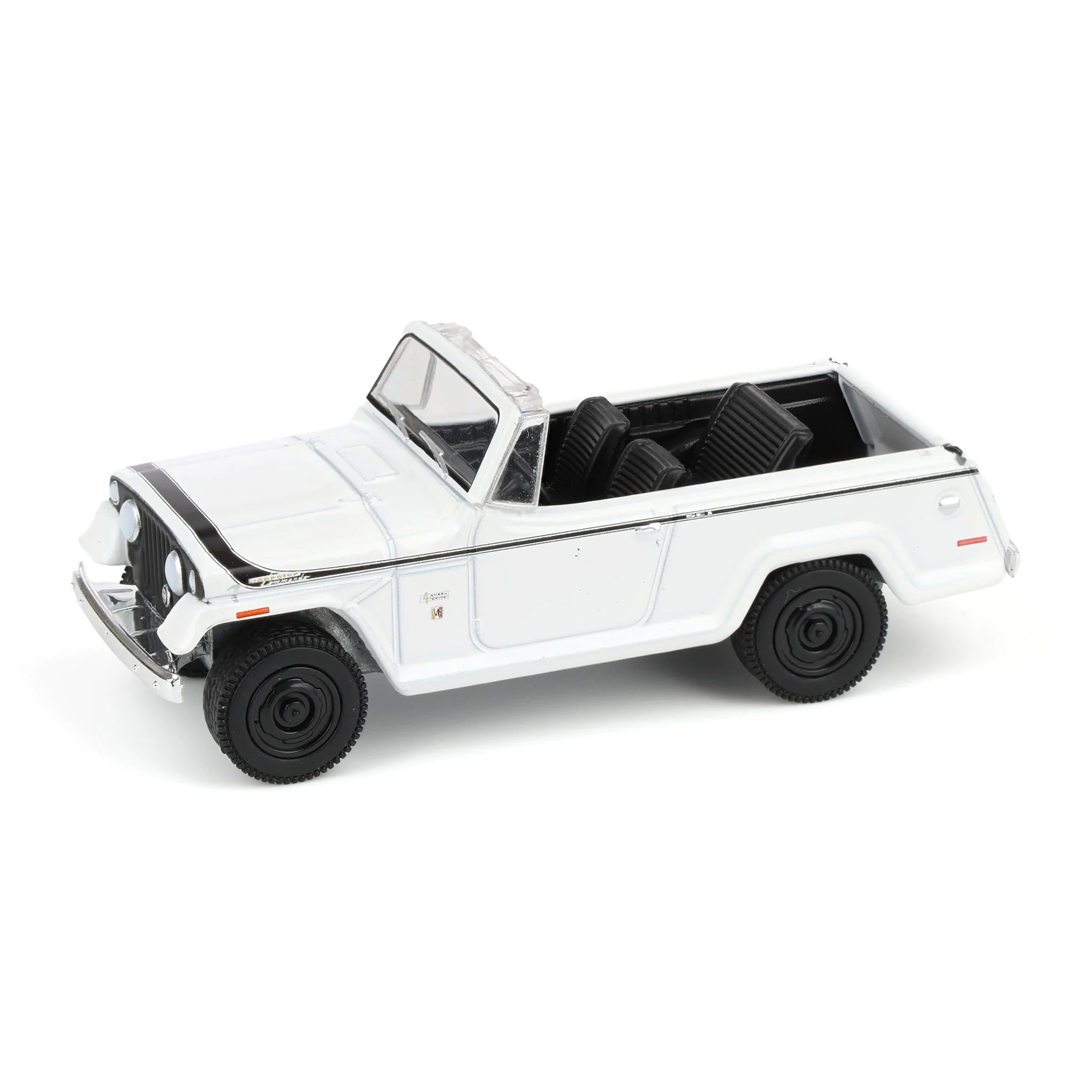 1/64 1971 Jeep Jeepster Commando, White, All-Terrain Series 17 - Image 5