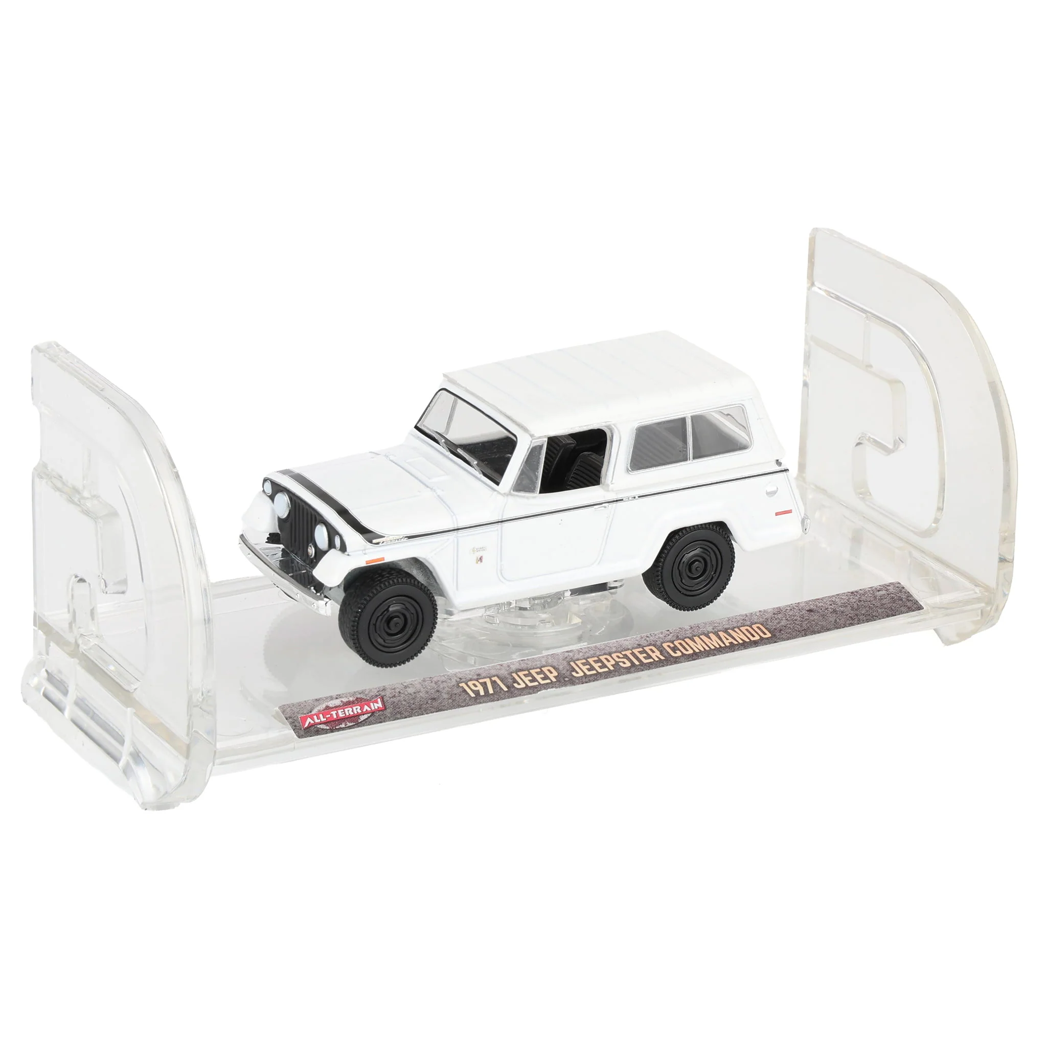 1/64 1971 Jeep Jeepster Commando, White, All-Terrain Series 17 - Image 6