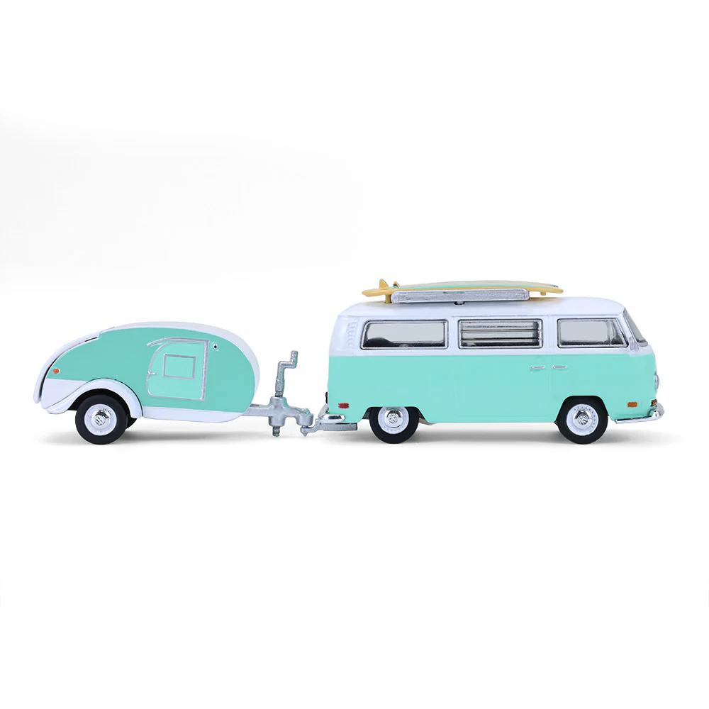 1/64 1971 Volkswagen Type 2 with Surfboards & Teardrop Trailer, Hitch & Tow Series 33 - Image 6
