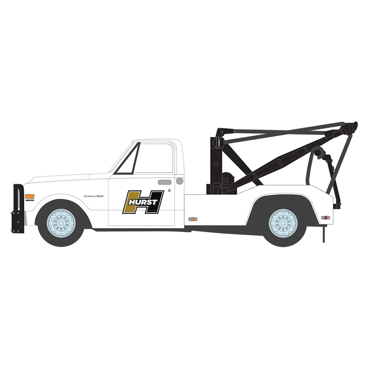 1/64 1972 Chevrolet C-30 Dually Wrecker, Hurst, Dually Drivers Series 14 - Image 2