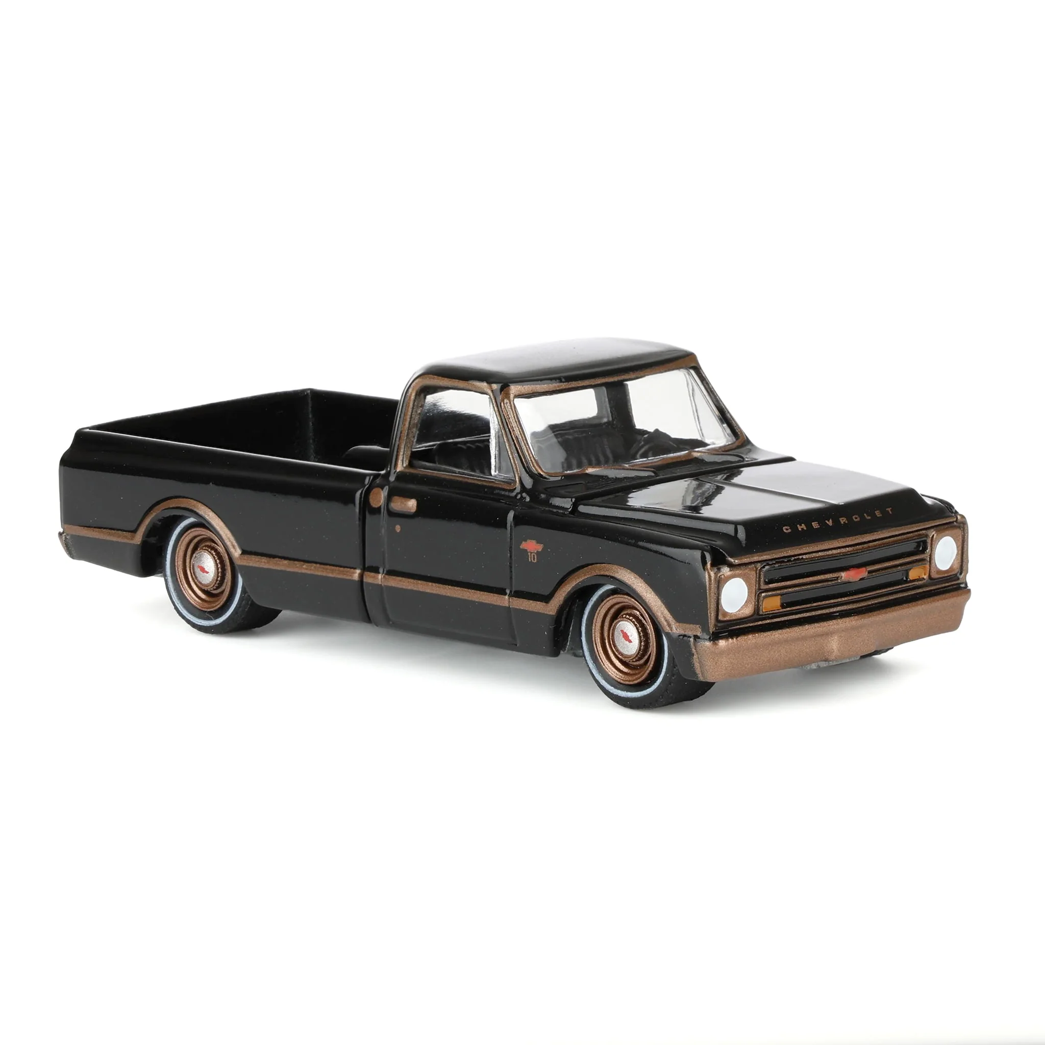 1/64 1972 Chevy C10 Lowrider, Black & Bronze, California Lowriders Series 7 - Image 2