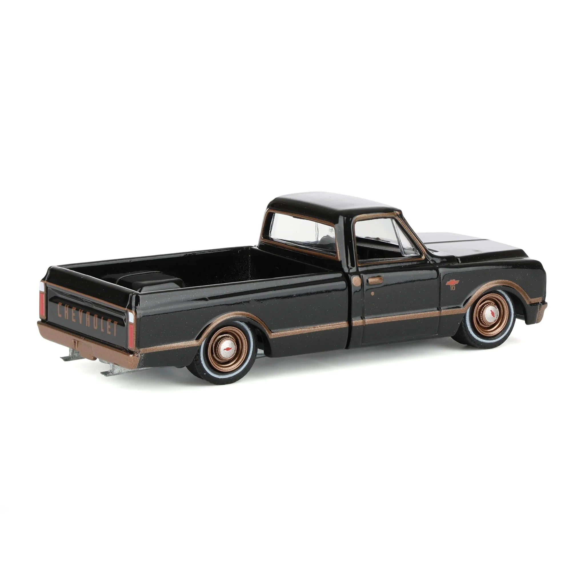 1/64 1972 Chevy C10 Lowrider, Black & Bronze, California Lowriders Series 7 - Image 3