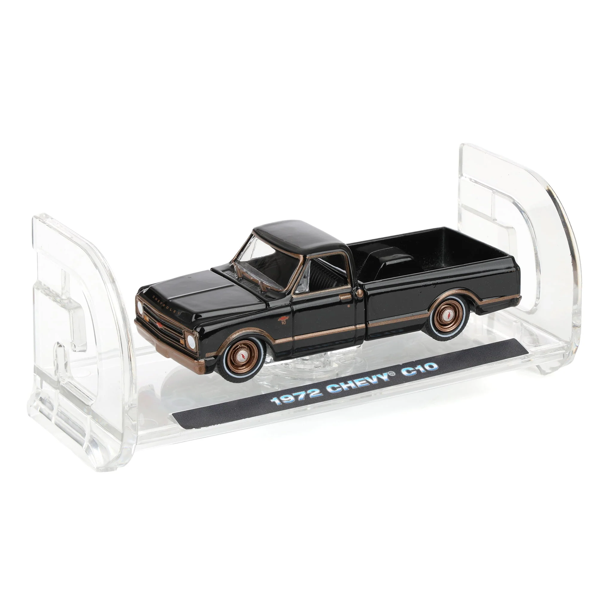 1/64 1972 Chevy C10 Lowrider, Black & Bronze, California Lowriders Series 7 - Image 5