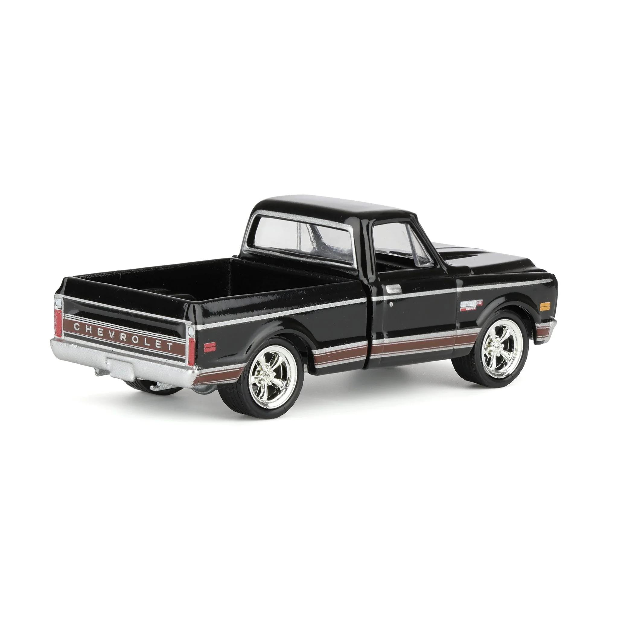 1/64 1972 Chevy Cheyenne C10 Short Bed, Black, Hobby Exclusive - Image 3