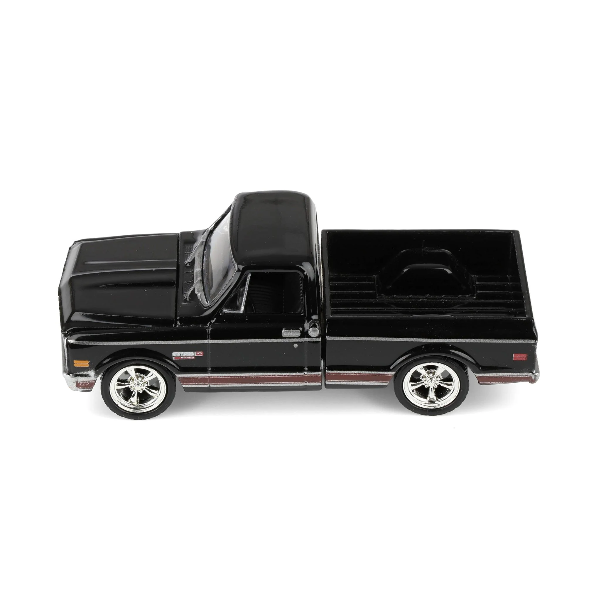 1/64 1972 Chevy Cheyenne C10 Short Bed, Black, Hobby Exclusive - Image 5