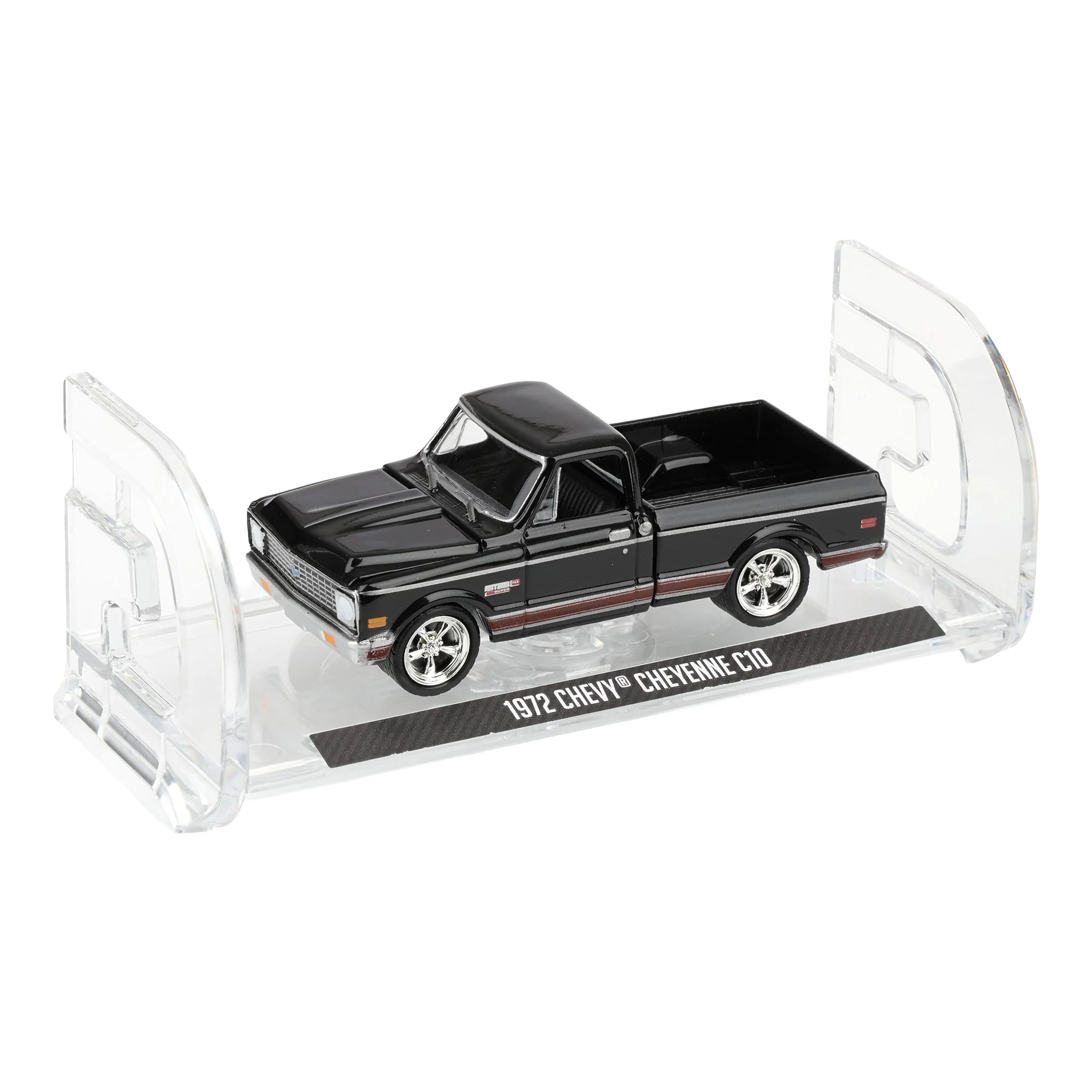 1/64 1972 Chevy Cheyenne C10 Short Bed, Black, Hobby Exclusive - Image 6