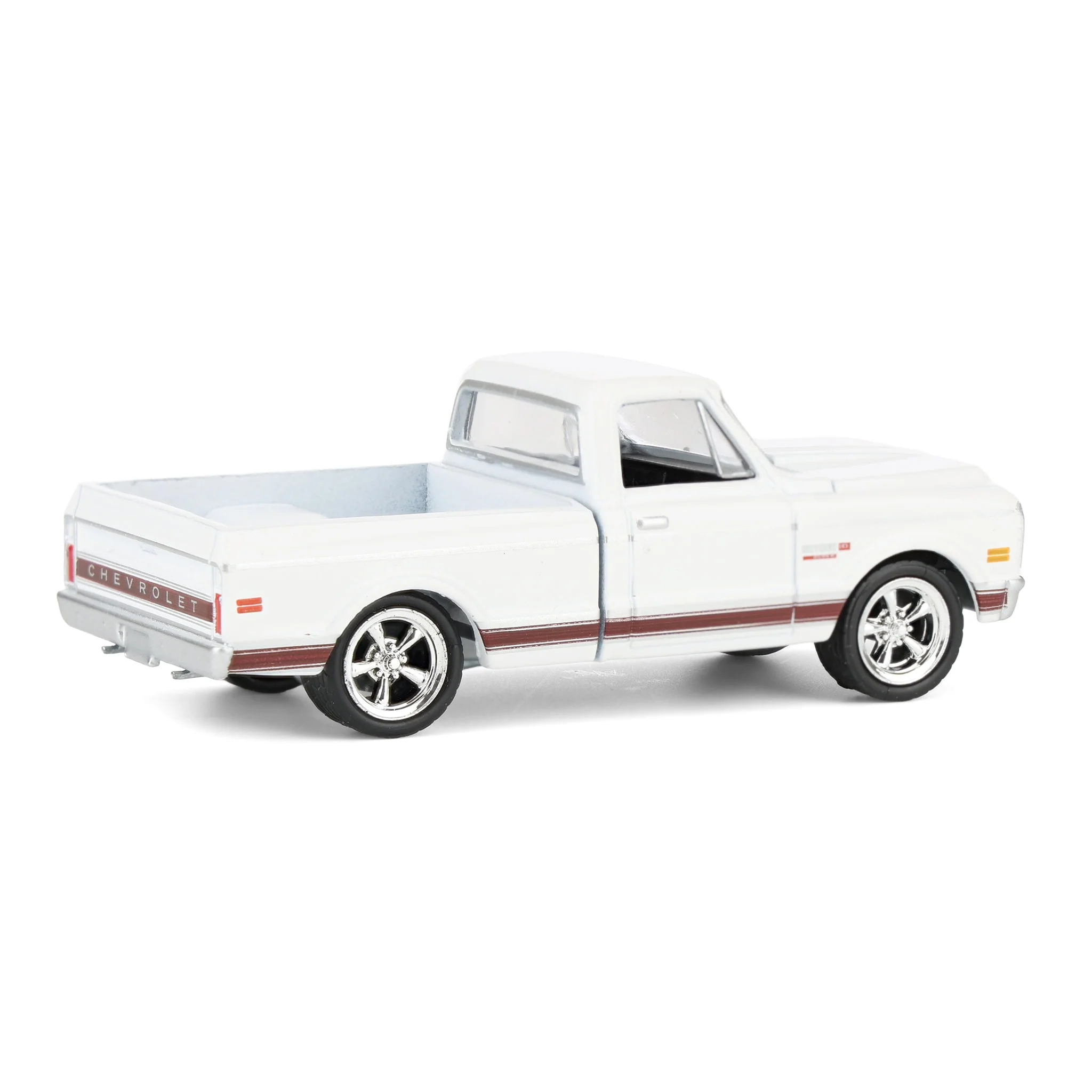1/64 1972 Chevy C10 Cheyenne Short Bed Pickup Truck, White, Hobby Exclusive by Greenlight - Image 2