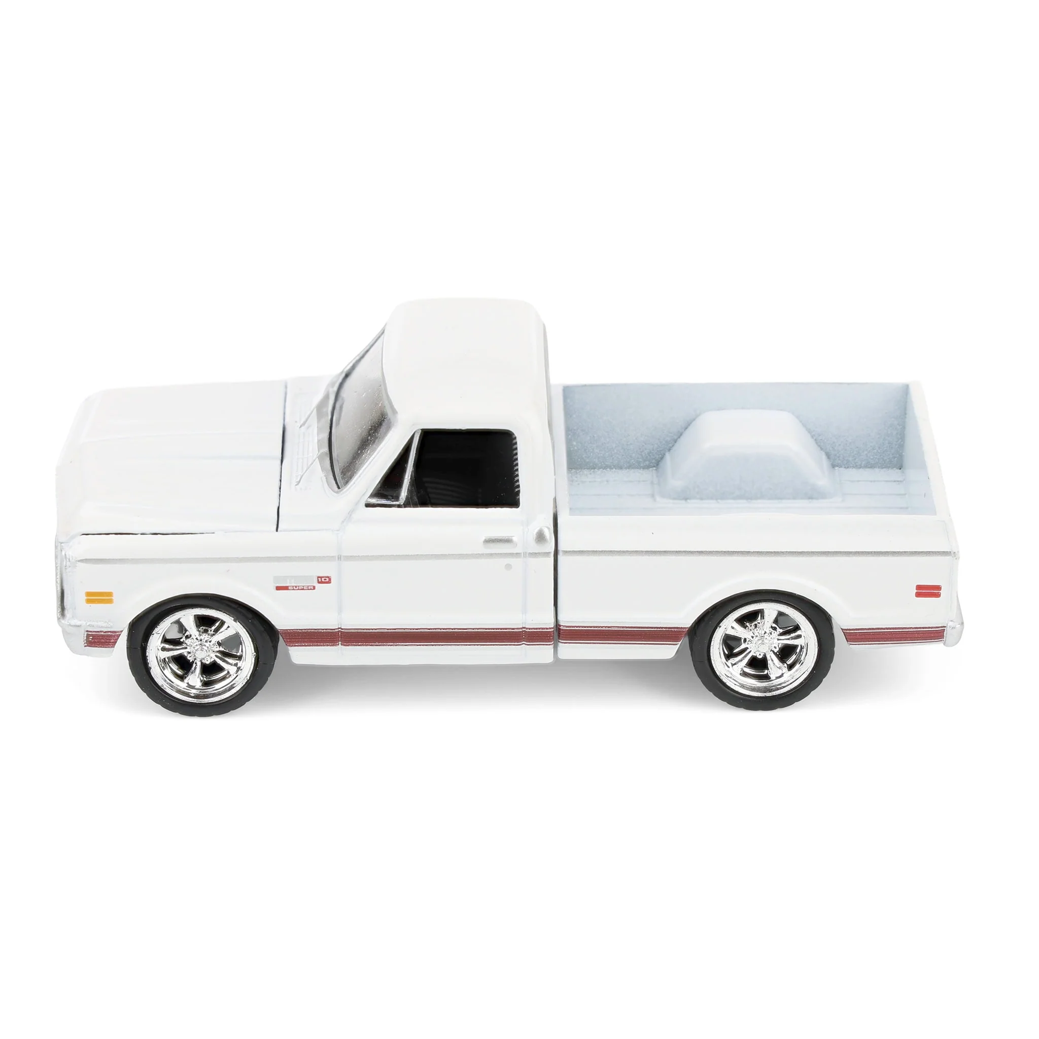 1/64 1972 Chevy C10 Cheyenne Short Bed Pickup Truck, White, Hobby Exclusive by Greenlight - Image 4