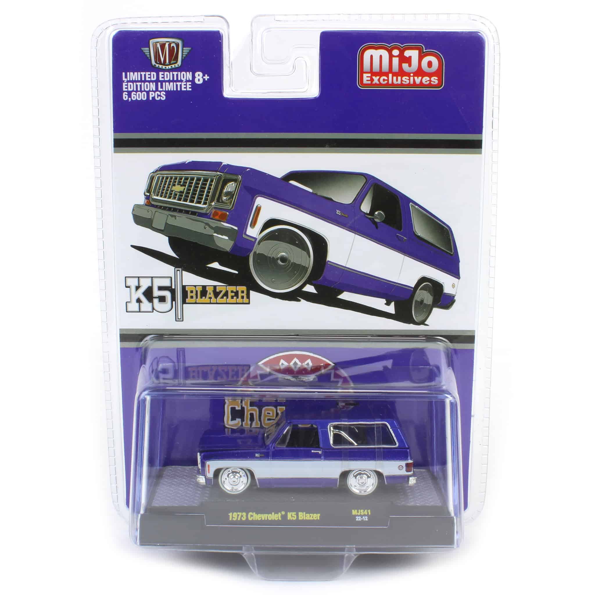 1/64 1973 Chevrolet K5 Blazer, Violet White, M2 Machines MIJO Exclusive - Image 2