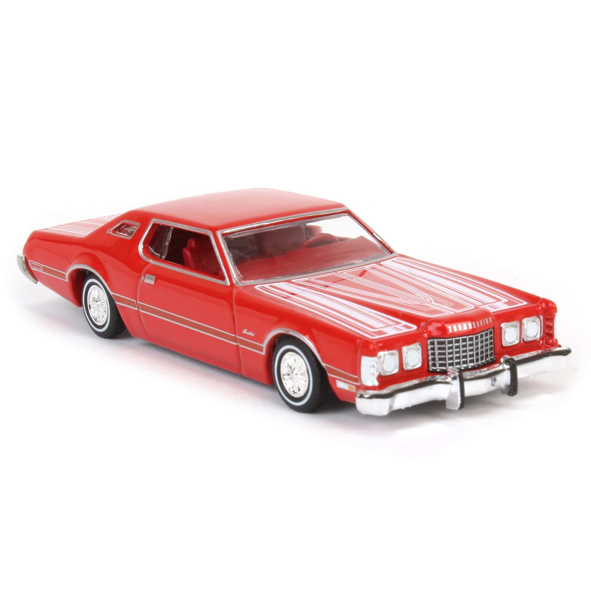 1/64 1973 Ford Thunderbird, Red Custom, California Lowriders Series 6 - Image 2
