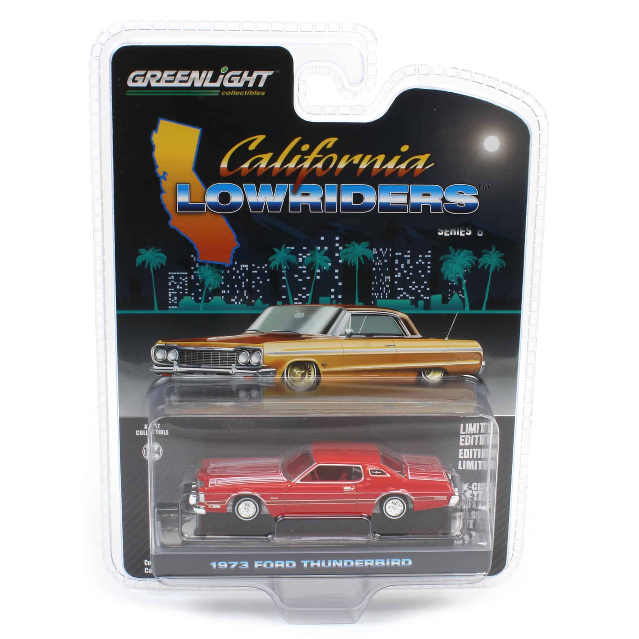 1/64 1973 Ford Thunderbird, Red Custom, California Lowriders Series 6 - Image 5