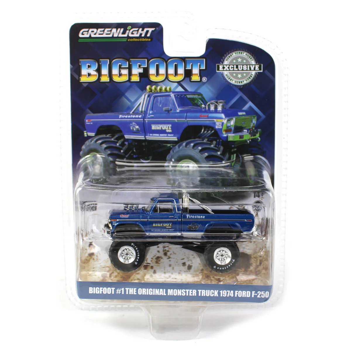 1/64 1974-79 Ford F-250 Bigfoot #1 Original Monster Truck by GreenLight Collectibles - Image 5