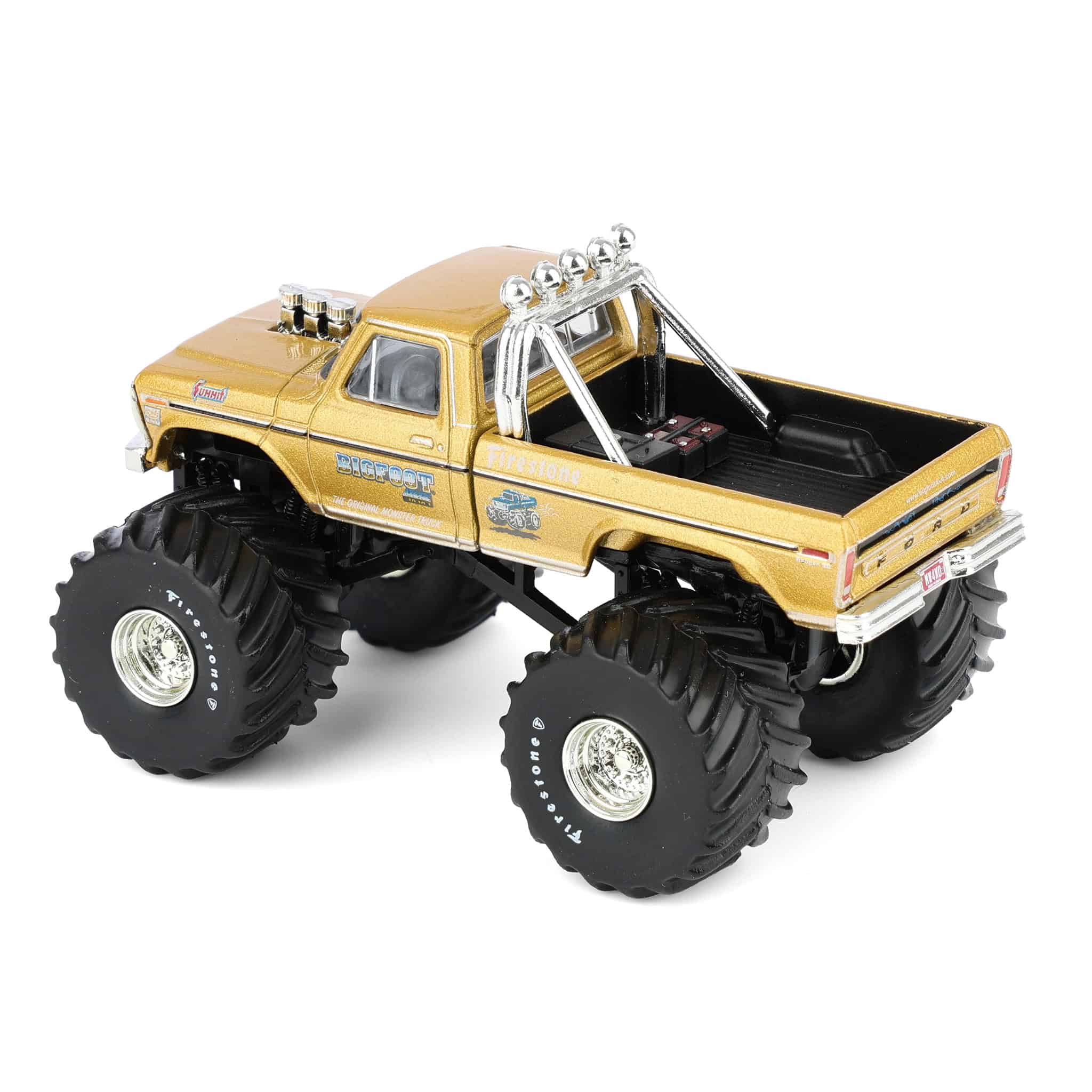 1/64 1979 Ford F-250 Monster Truck, Gold Metallic, Hobby Exclusive Bigfoot #1 50th Anniversary - Image 4