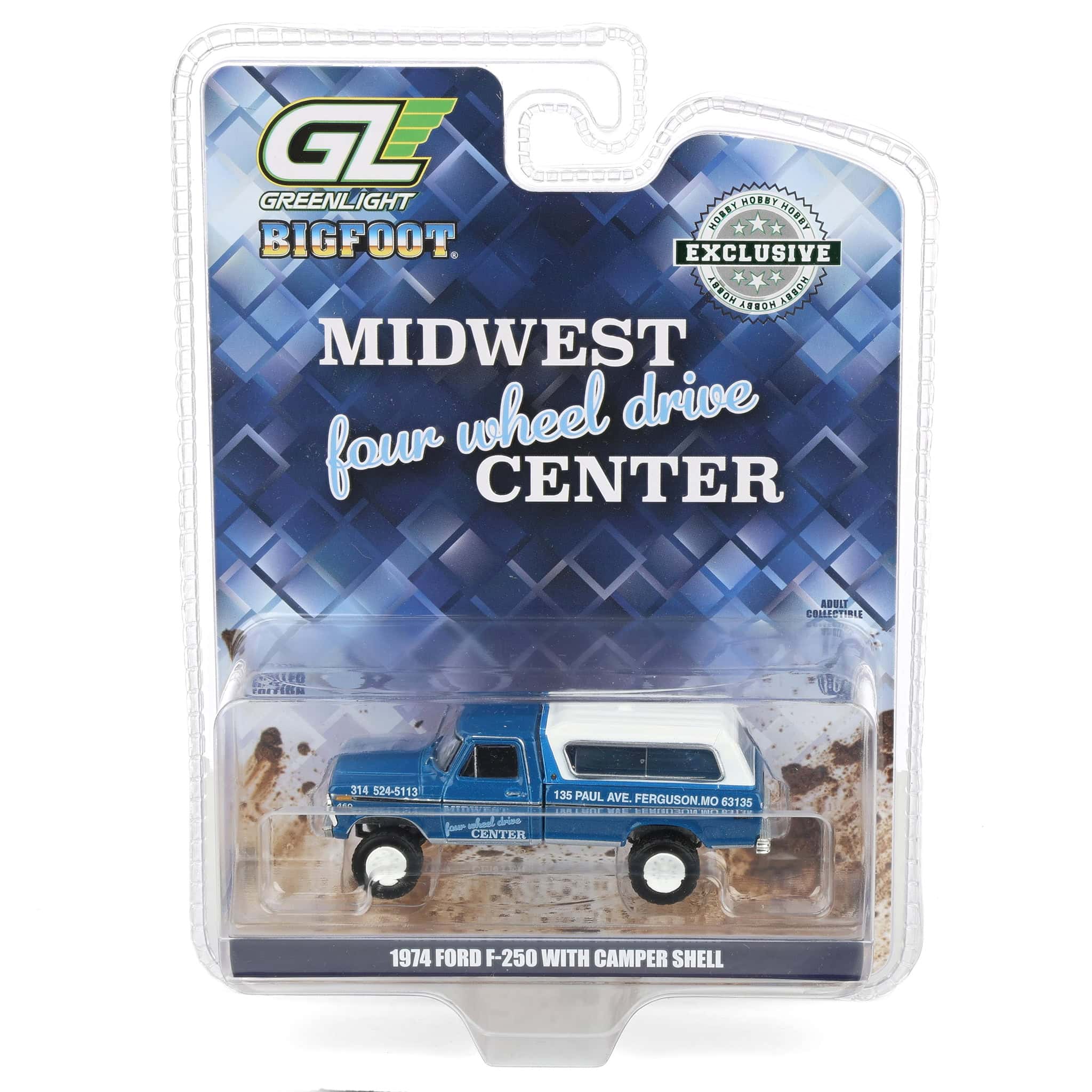 1/64 1974 Ford F-250 Pickup Truck with Camper Shell, Midwest 4WD Center - Image 6