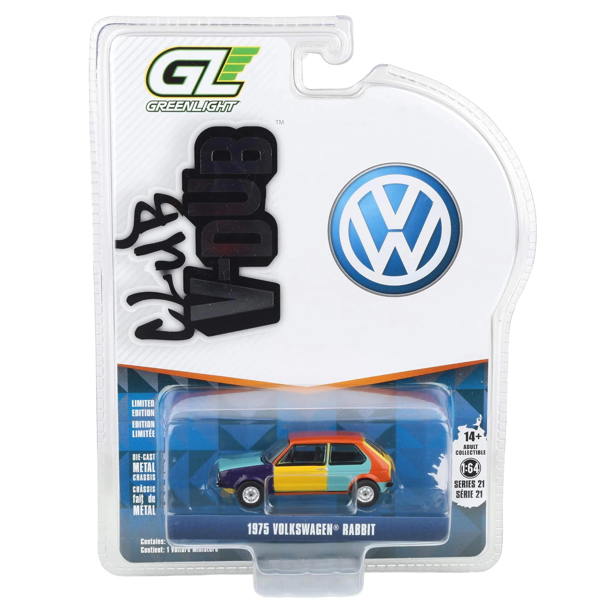 1/64 1975 Volkswagen Rabbit Harlequin Tribute, Club Vee-Dub Series 21 - Image 8
