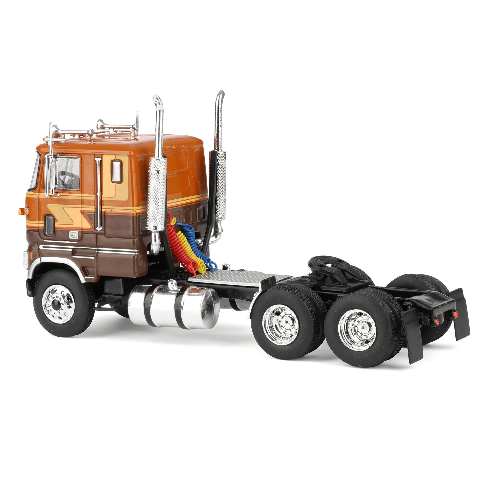 1/64 1976 Ford COE 9000 Truck by IXO America, Brown & Tan - Image 4