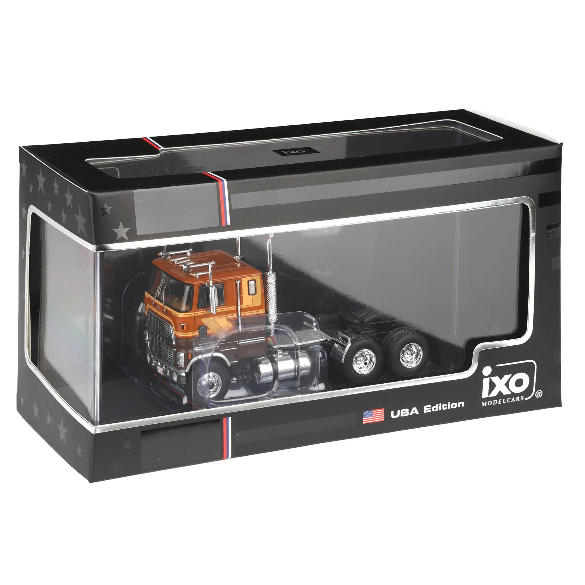 1/64 1976 Ford COE 9000 Truck by IXO America, Brown & Tan - Image 7
