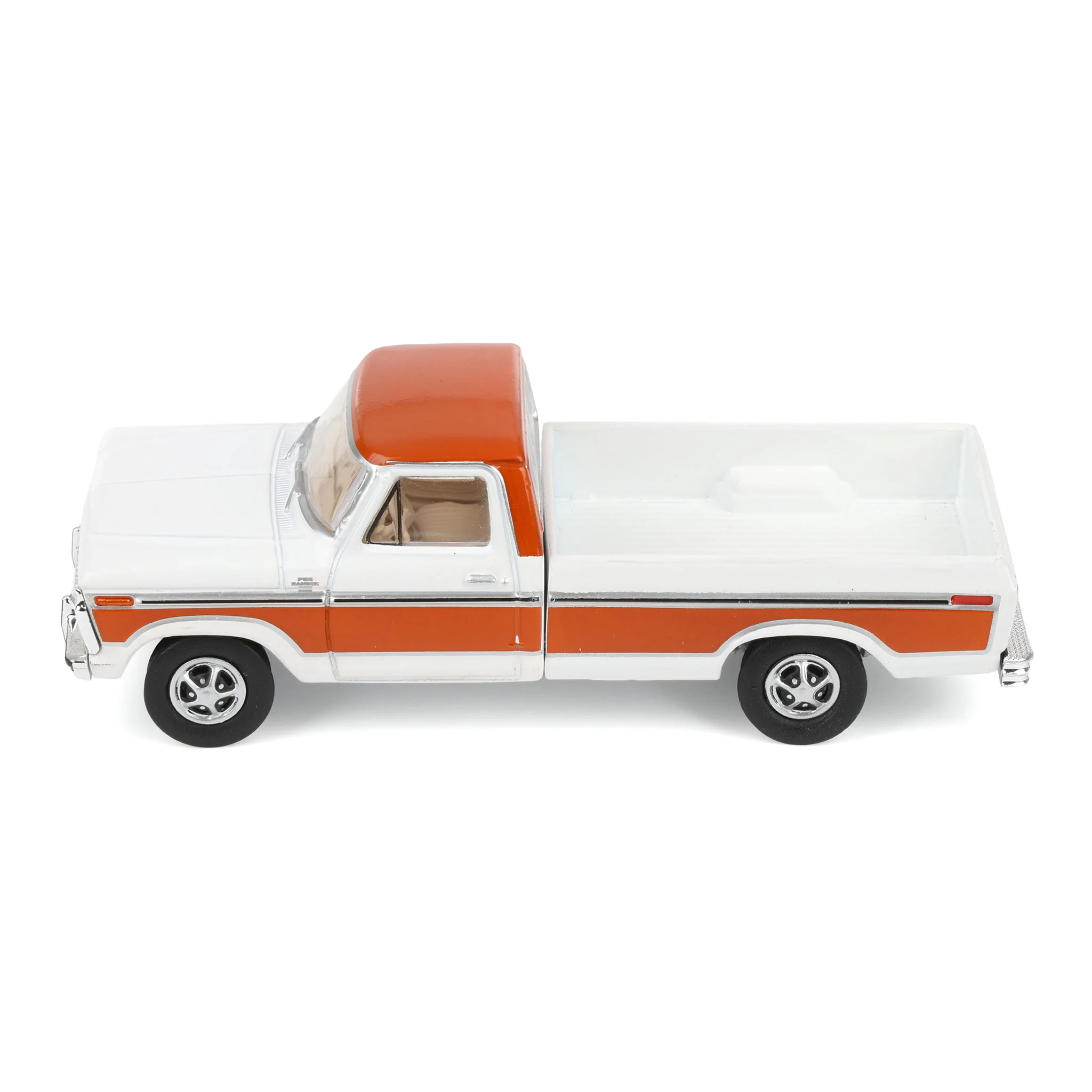 1/64 1977 Ford F150 Ranger XLT, Orange & White, All-Terrain Series 17 - Image 5